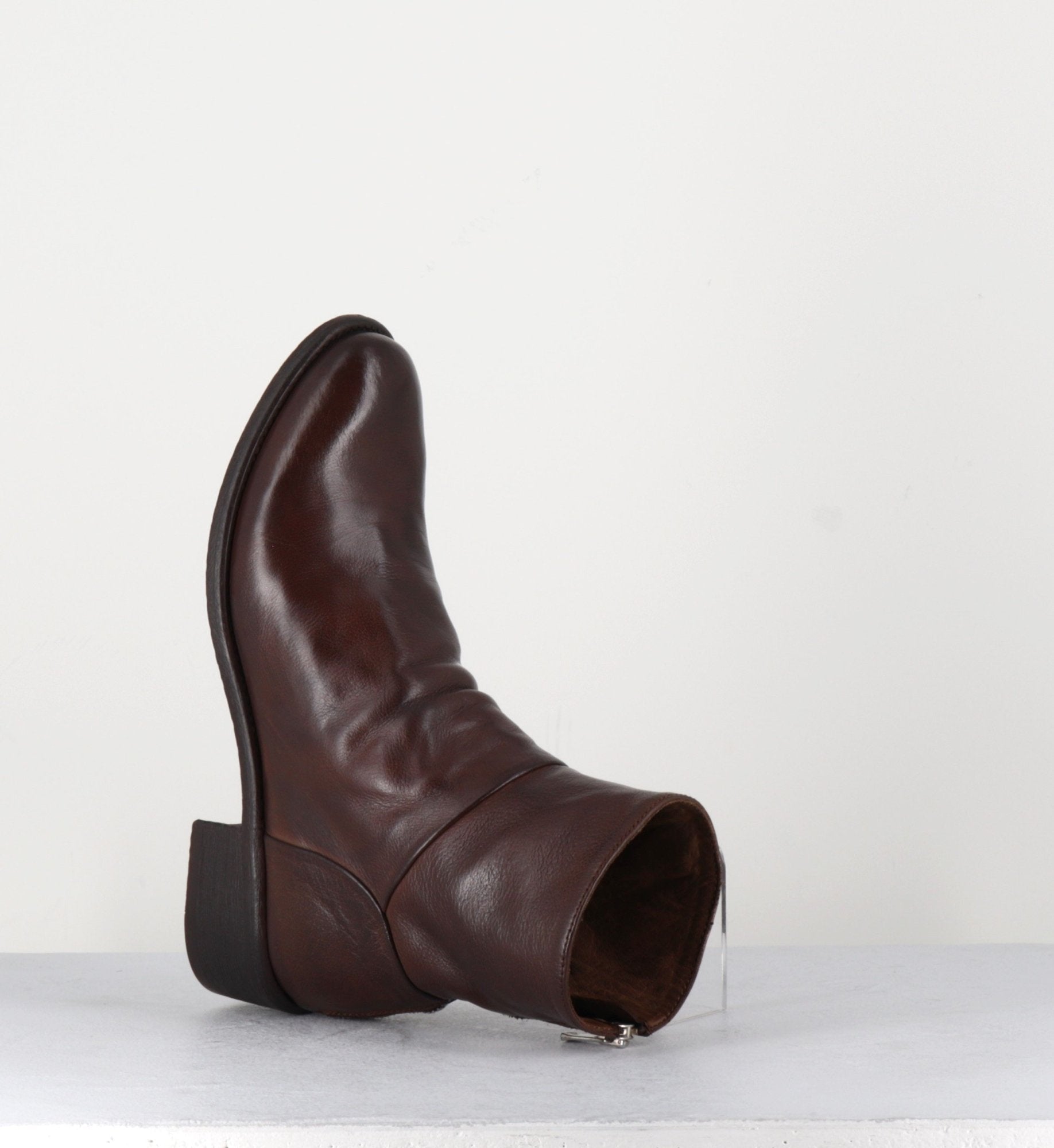 Bottines en cuir marron - LISON CAOU 047 CIGAR