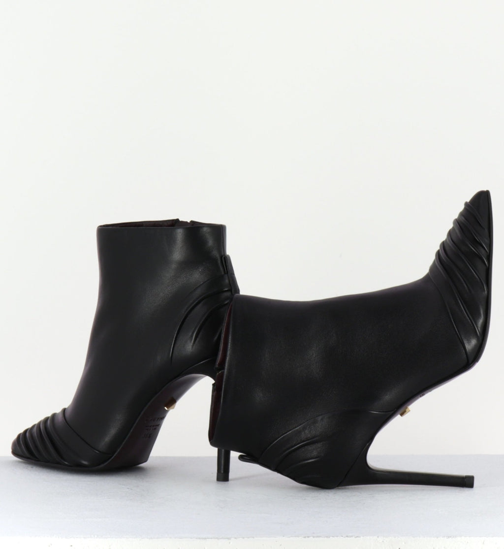 Boots bout pointu en cuir noir - MALIBU GLOVE BOOTS