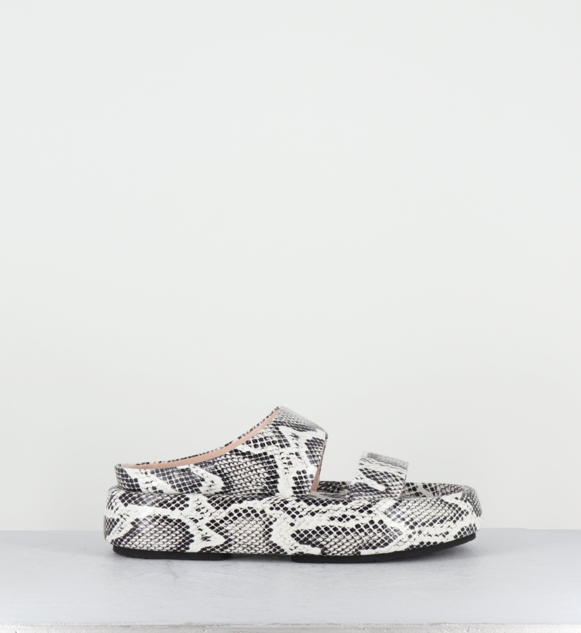Mules compensées serpent - BULLE SLIDES FOG