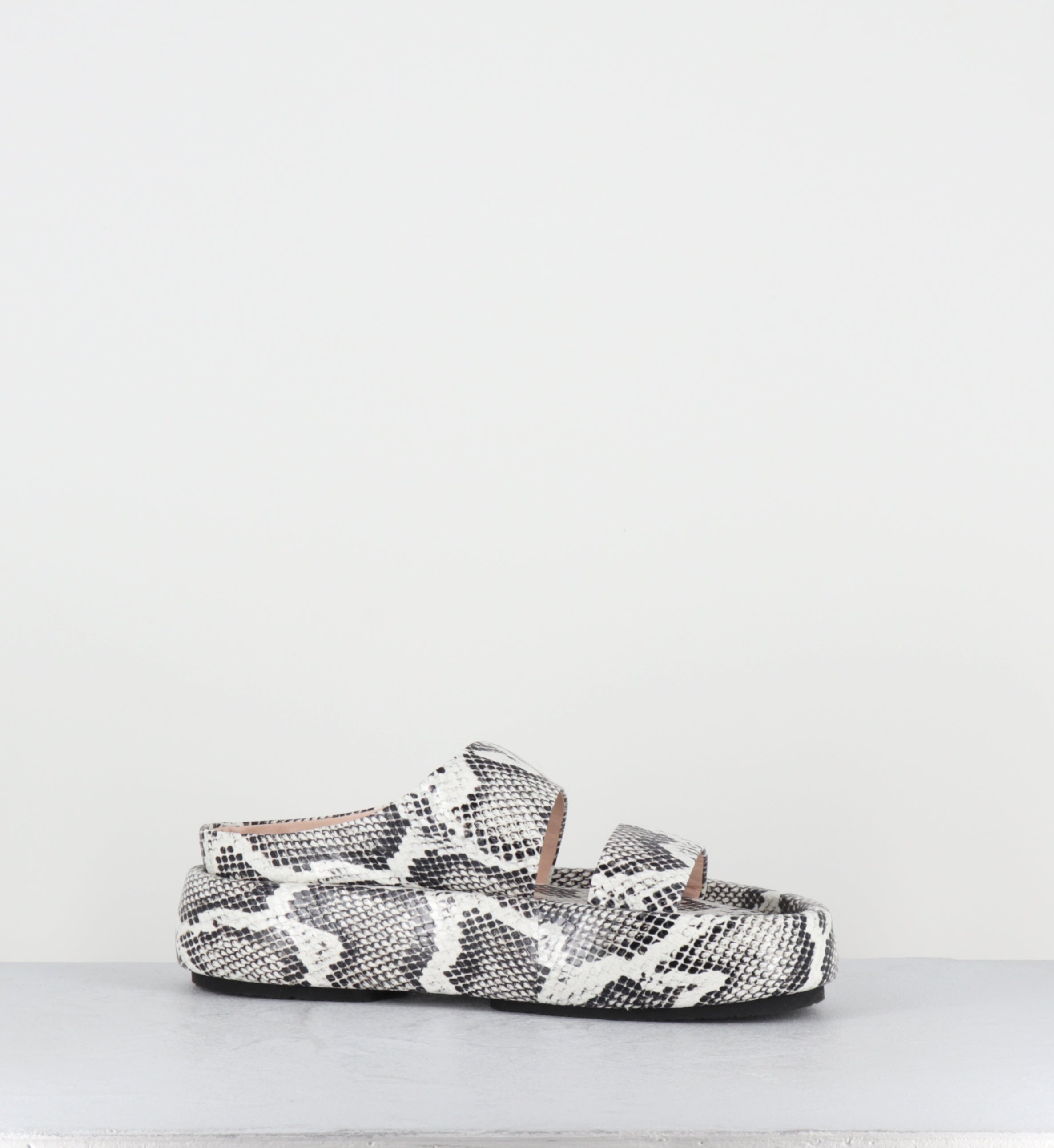 Mules compensées serpent - BULLE SLIDES FOG