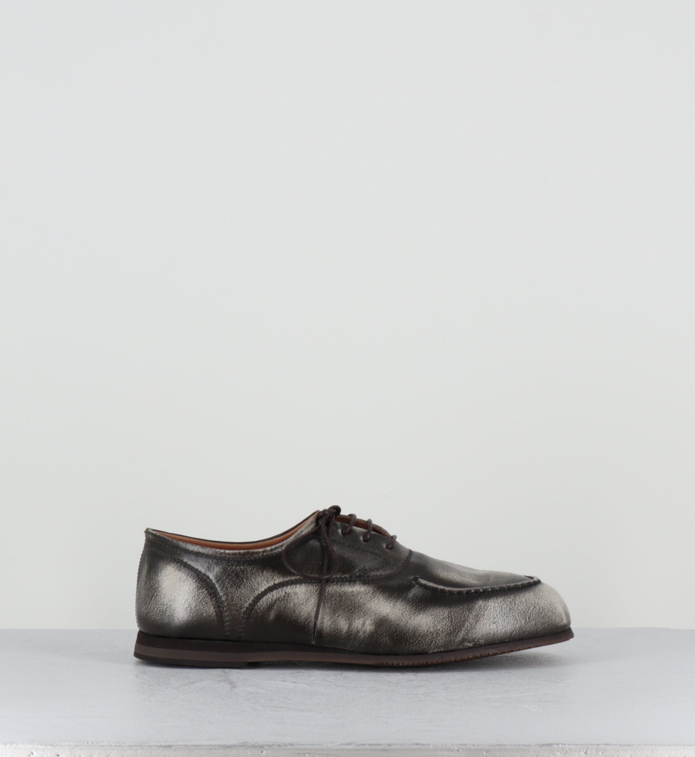 chaussures bateaux à lacet sen cuir anthracite - ESSENTIAL 98010 CALCARE