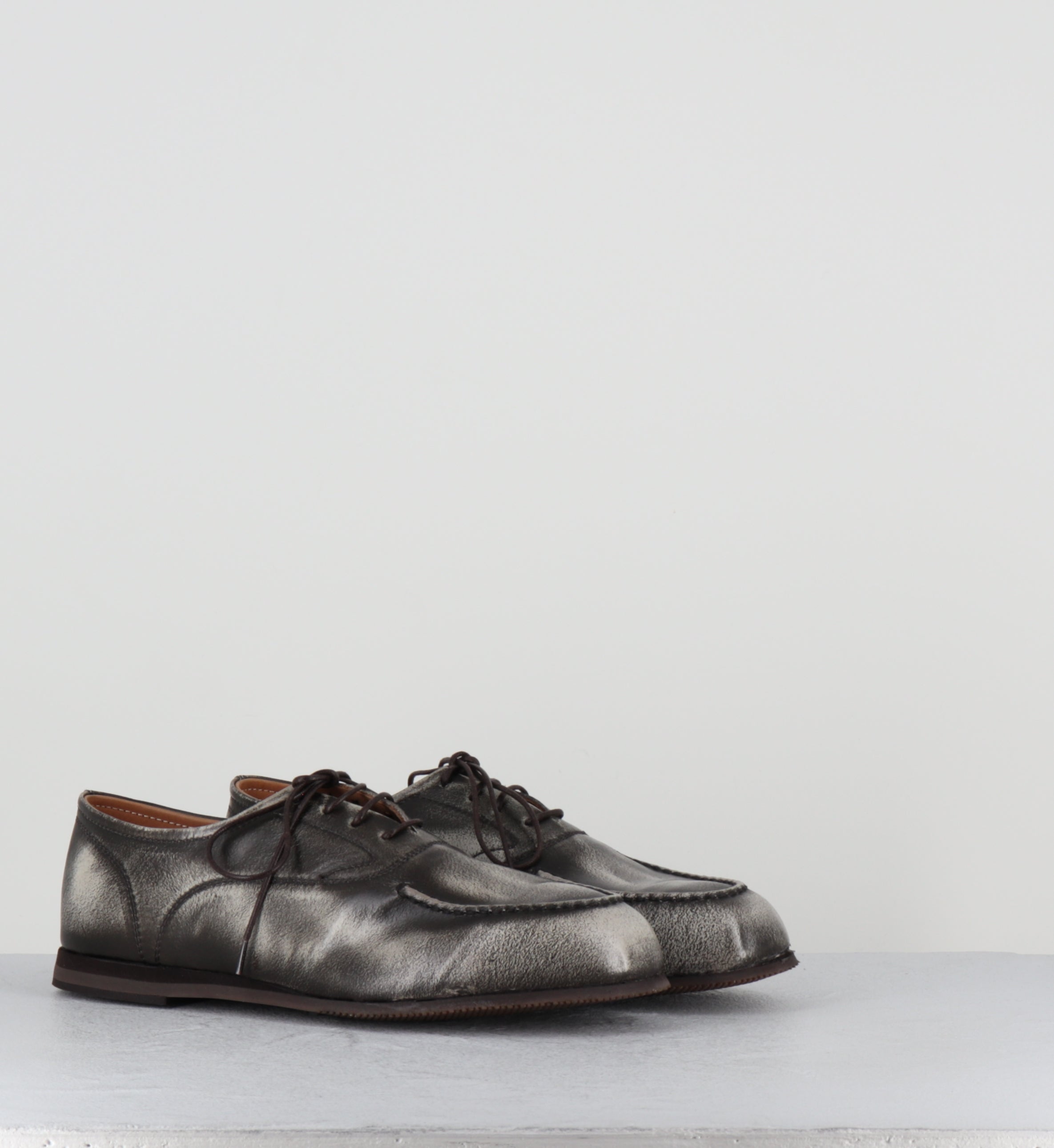 chaussures bateaux à lacet sen cuir anthracite - ESSENTIAL 98010 CALCARE