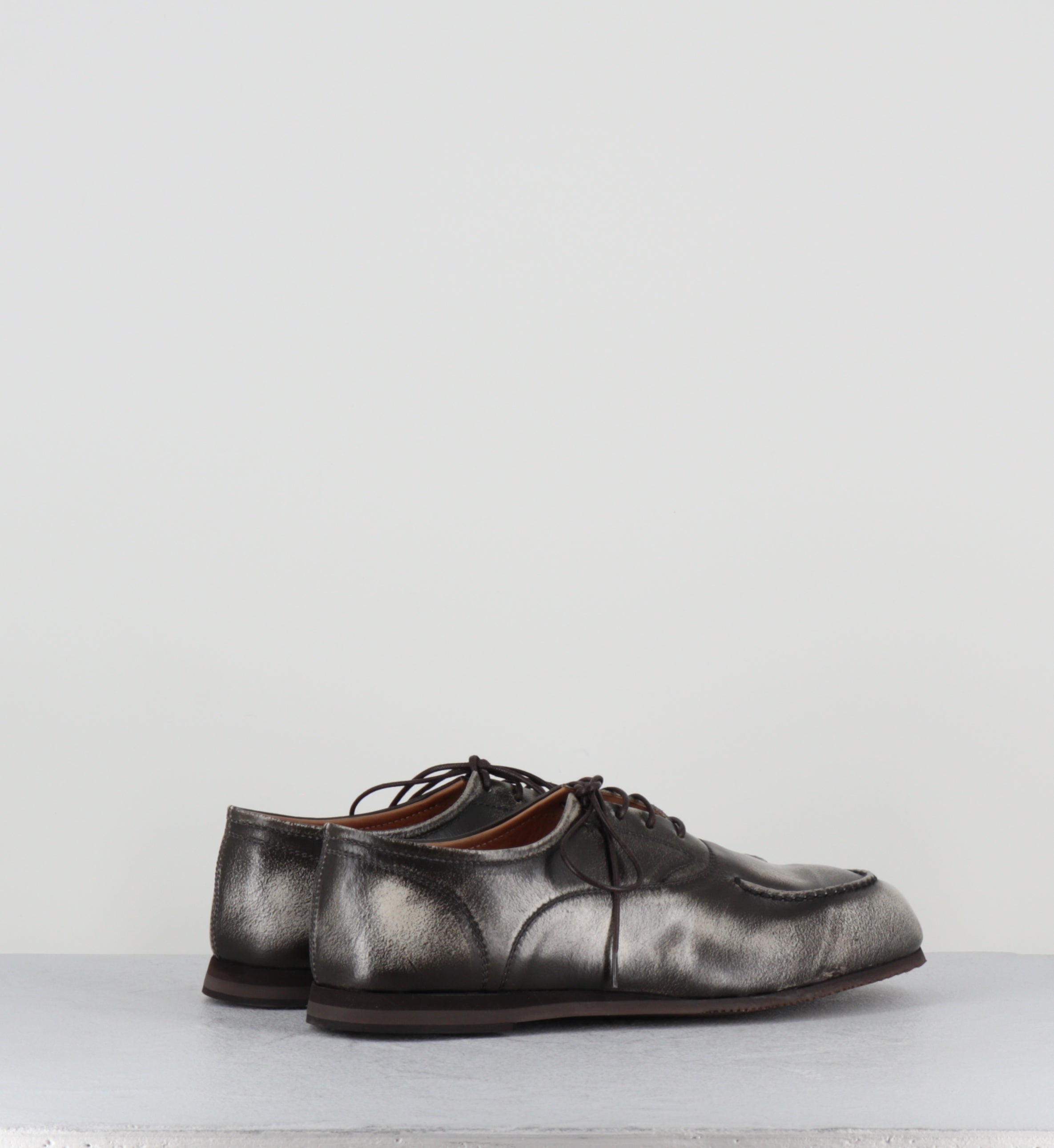 chaussures bateaux à lacet sen cuir anthracite - ESSENTIAL 98010 CALCARE
