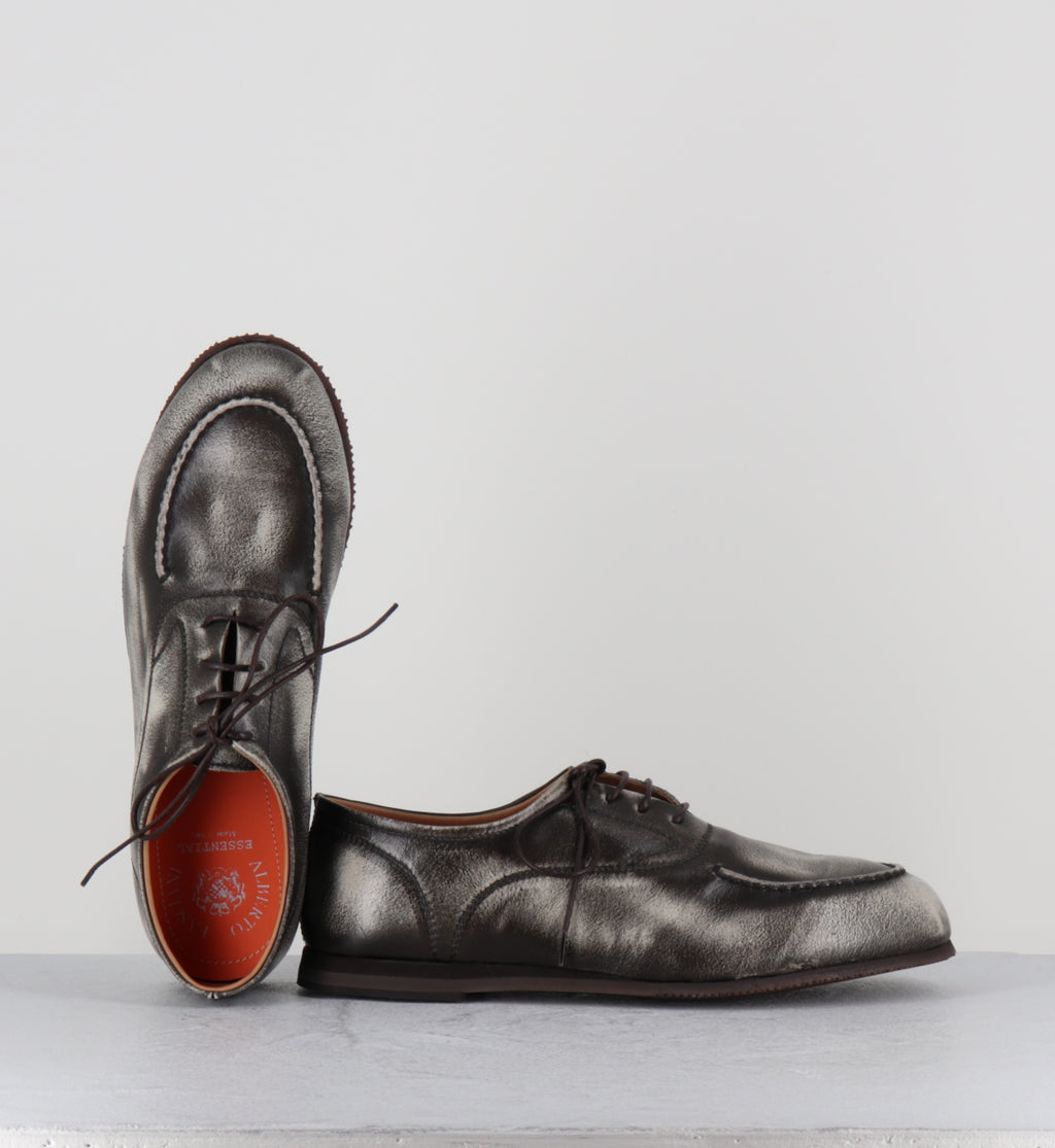 chaussures bateaux à lacet sen cuir anthracite - ESSENTIAL 98010 CALCARE