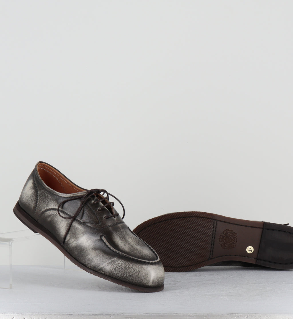 chaussures bateaux à lacet sen cuir anthracite - ESSENTIAL 98010 CALCARE