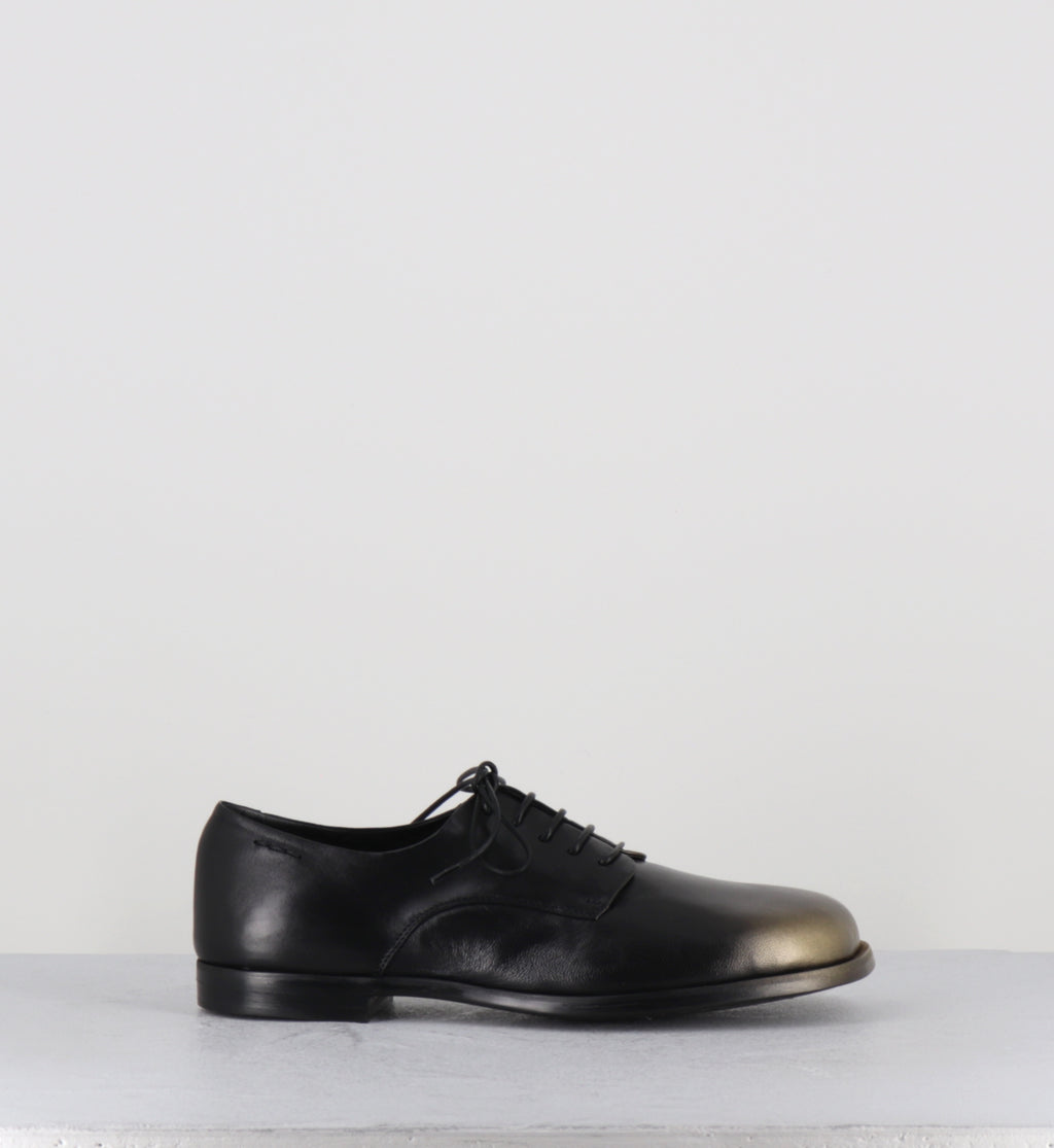 Derby en cuir noir et doré - 62370  TELATO NERO