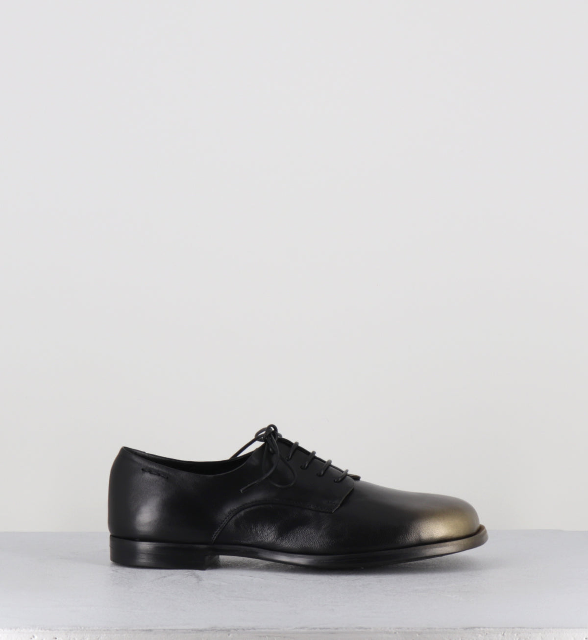 Derby en cuir noir et doré - 62370  TELATO NERO
