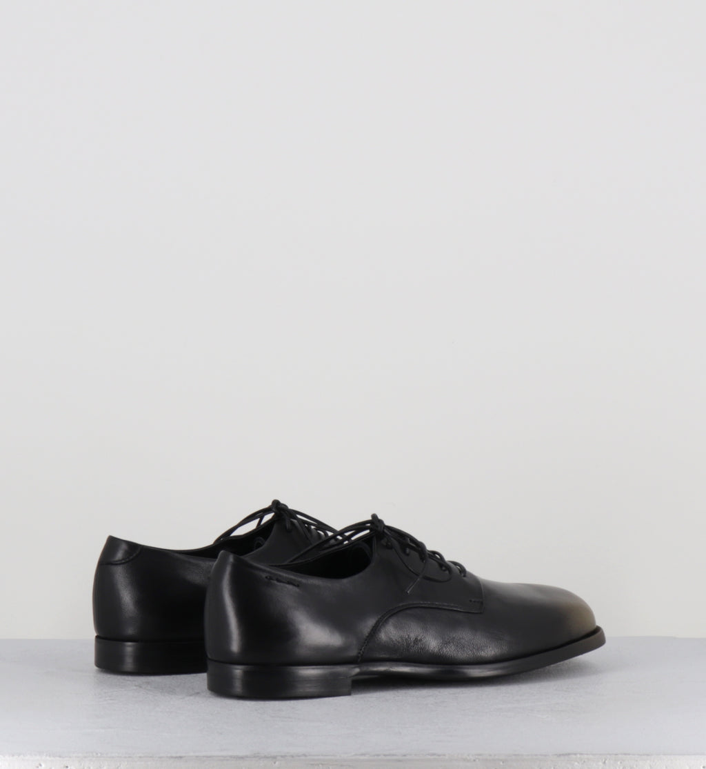 Derby en cuir noir et doré - 62370  TELATO NERO