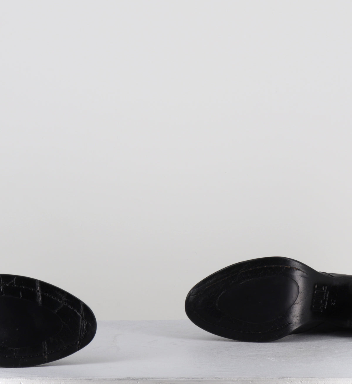 Bottines en cuir noir zip clous - LIDIA RIVET MOUSSE NERO