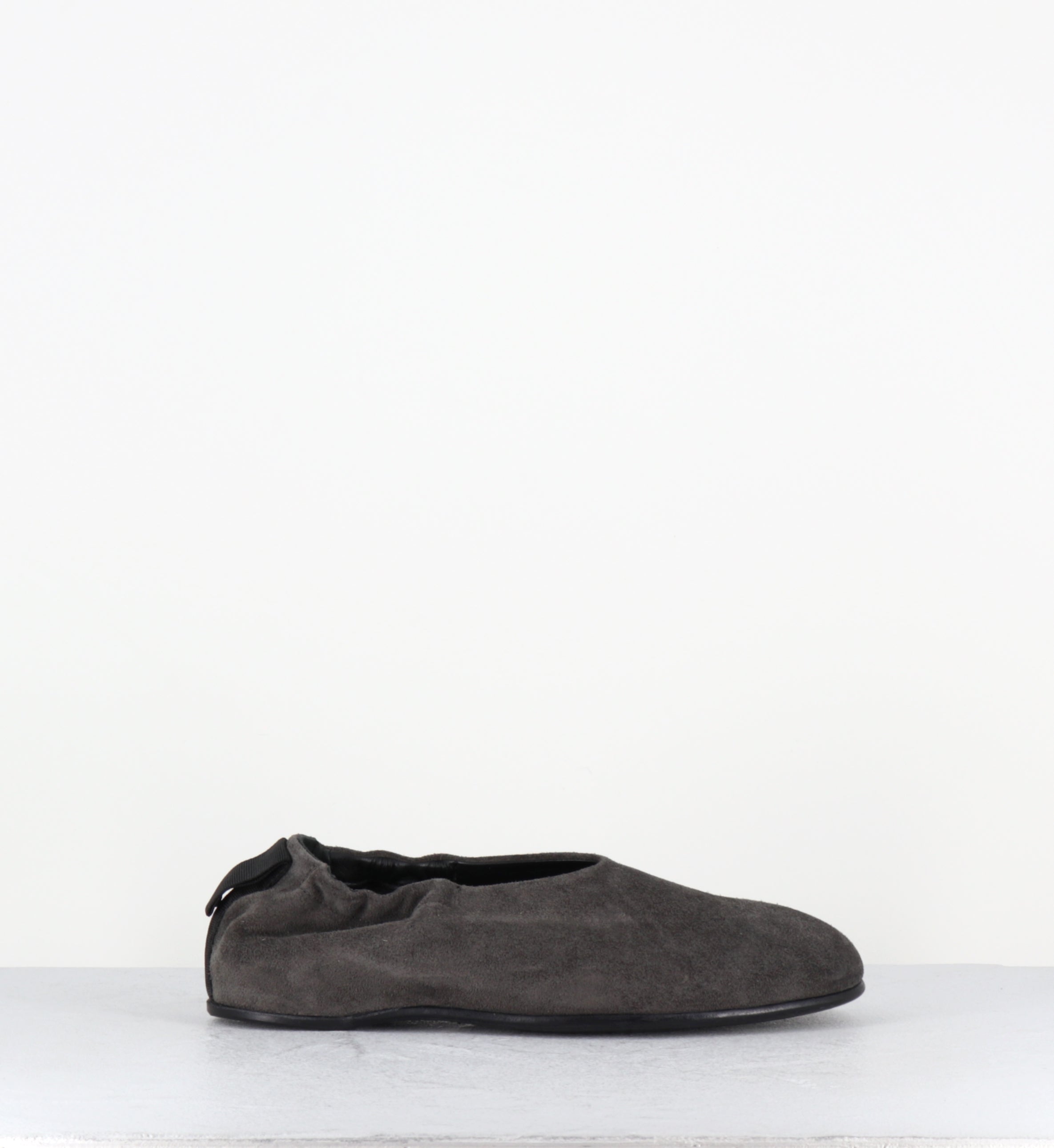 Ballerines en daim gris japonisantes - LOLA PEACH QUINOA