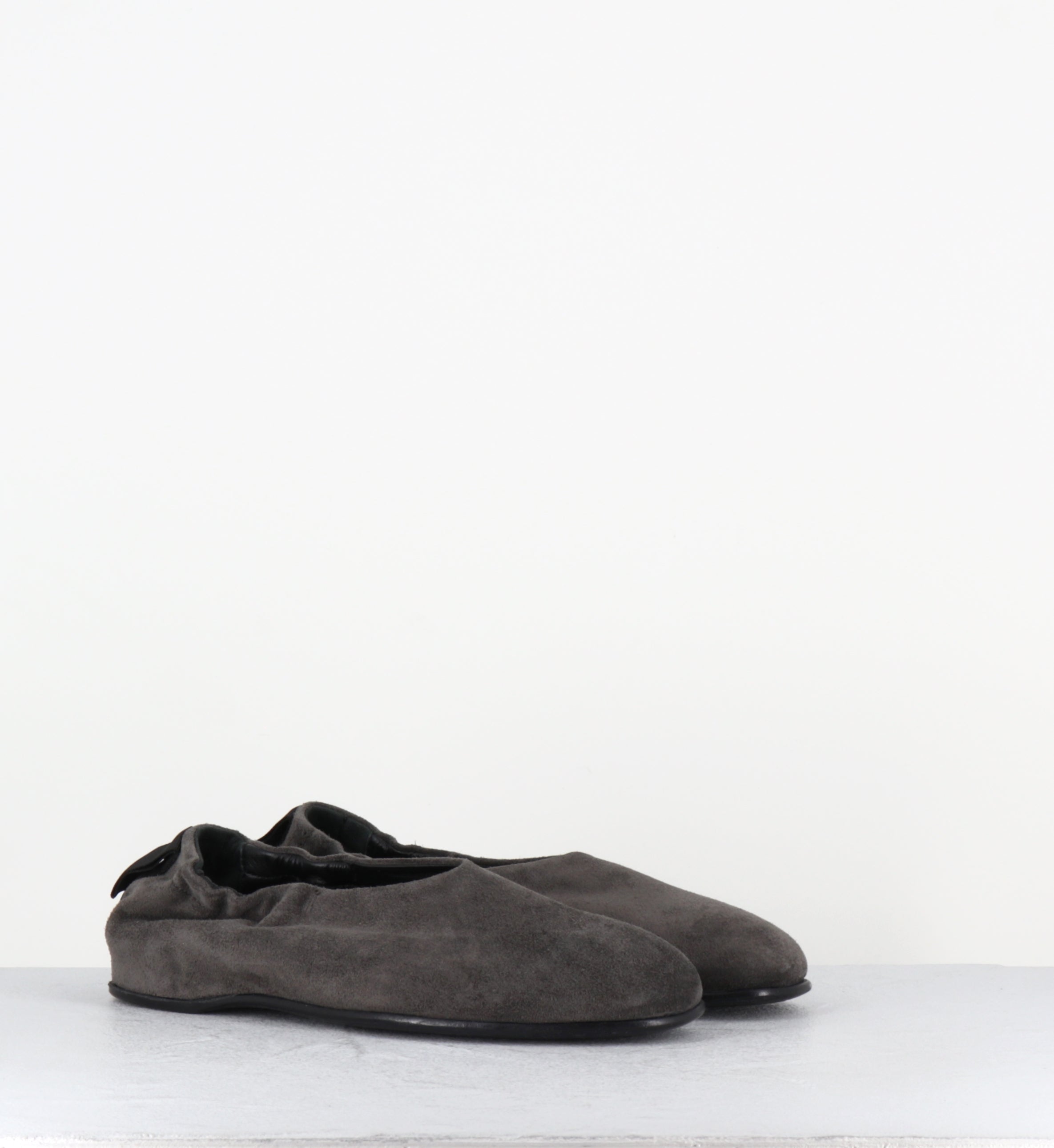 Ballerines en daim gris japonisantes - LOLA PEACH QUINOA