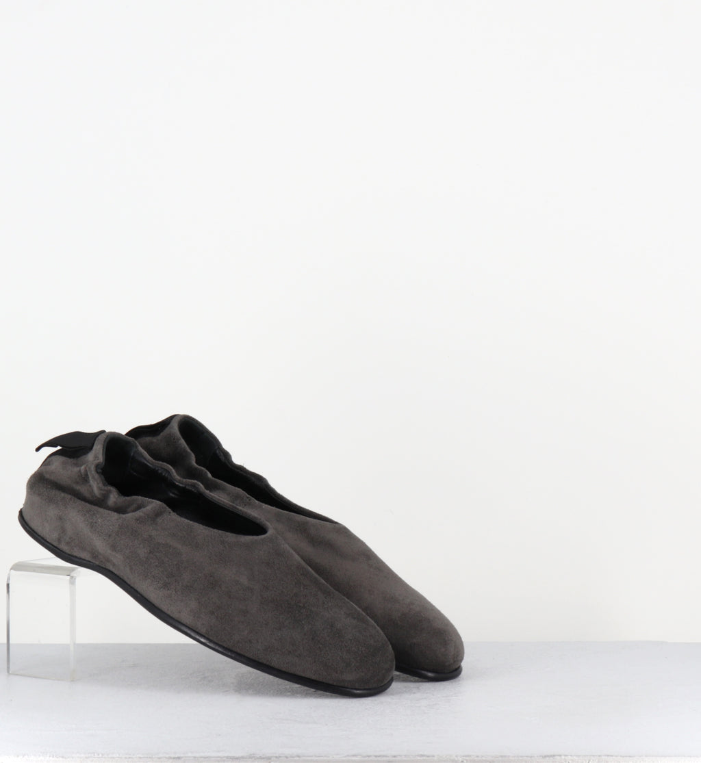 Ballerines en daim gris japonisantes - LOLA PEACH QUINOA