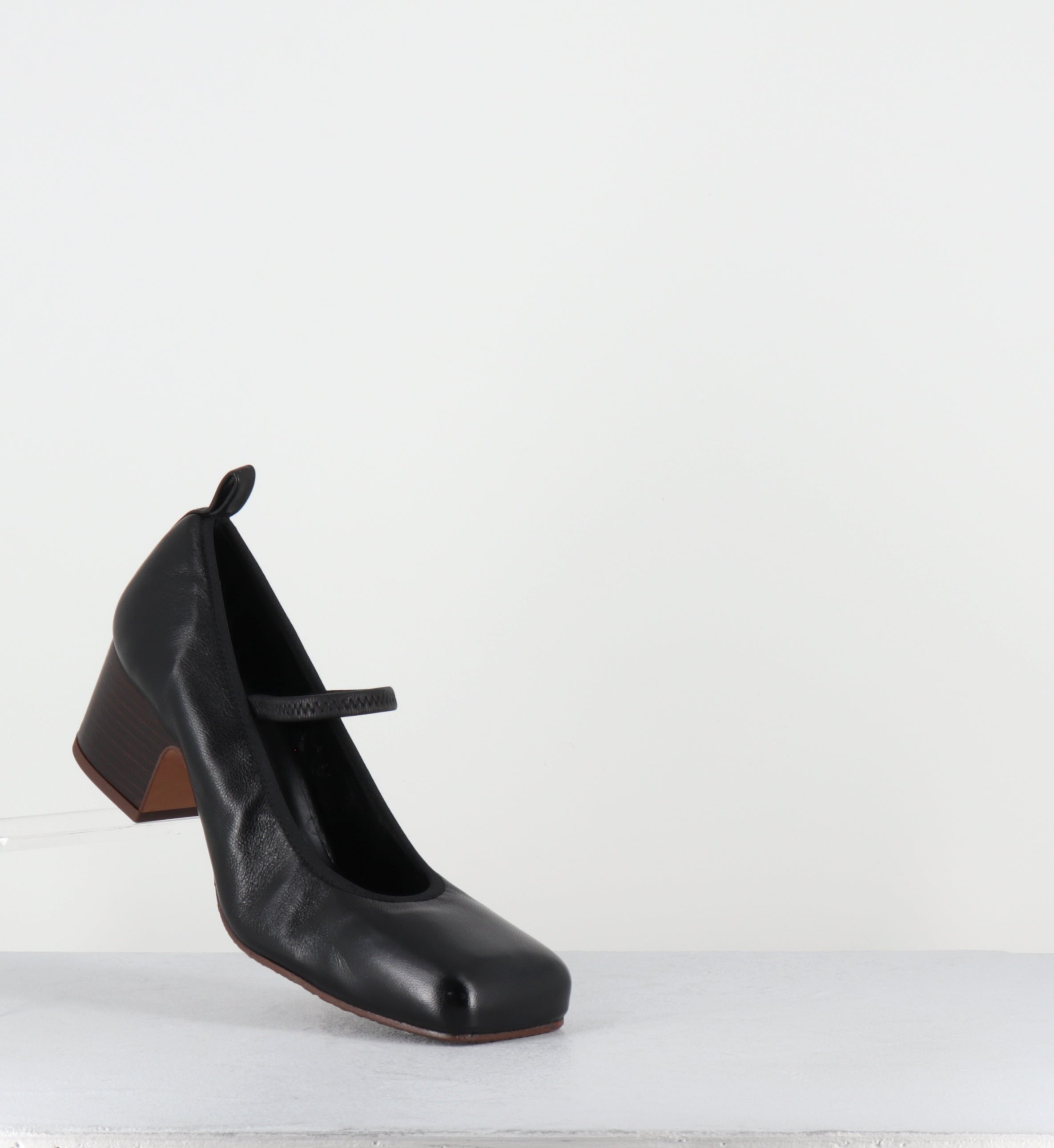 Escarpins élastique en cuir noir - ERBE BLACK NAPPA