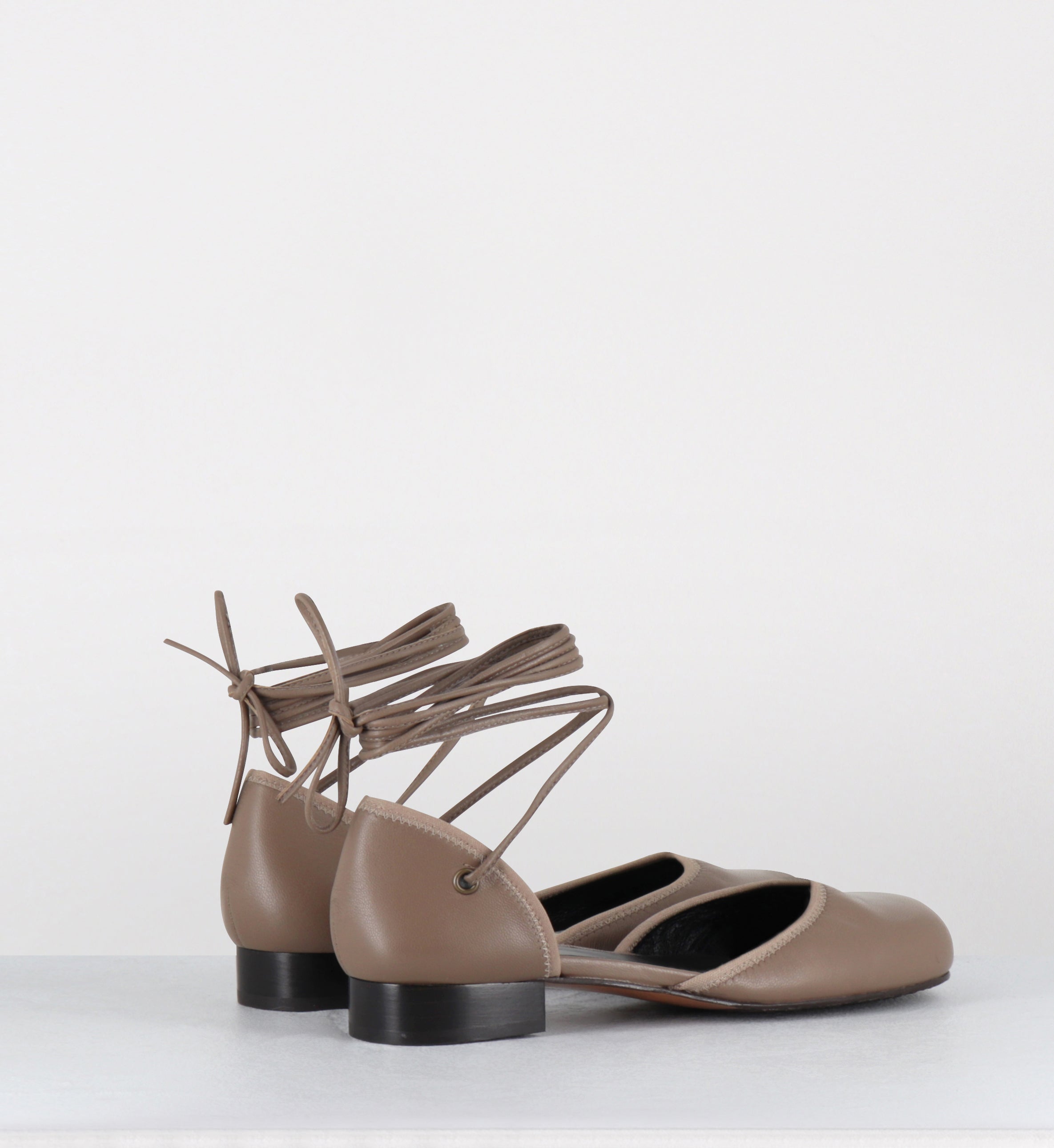 Chaussures en cuir kaki lacets - REDA NAPPA VEREDA