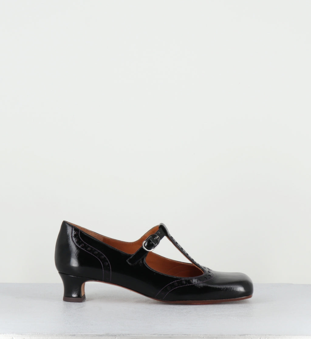 Chaussures Salomé vernis noir - IZAIDA SUCRE NEGRO