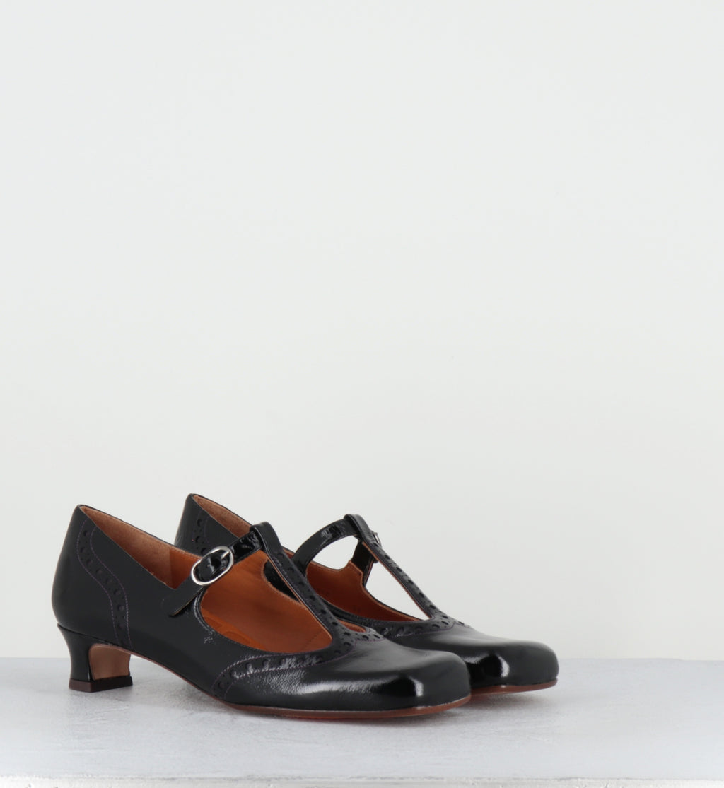 Chaussures Salomé vernis noir - IZAIDA SUCRE NEGRO