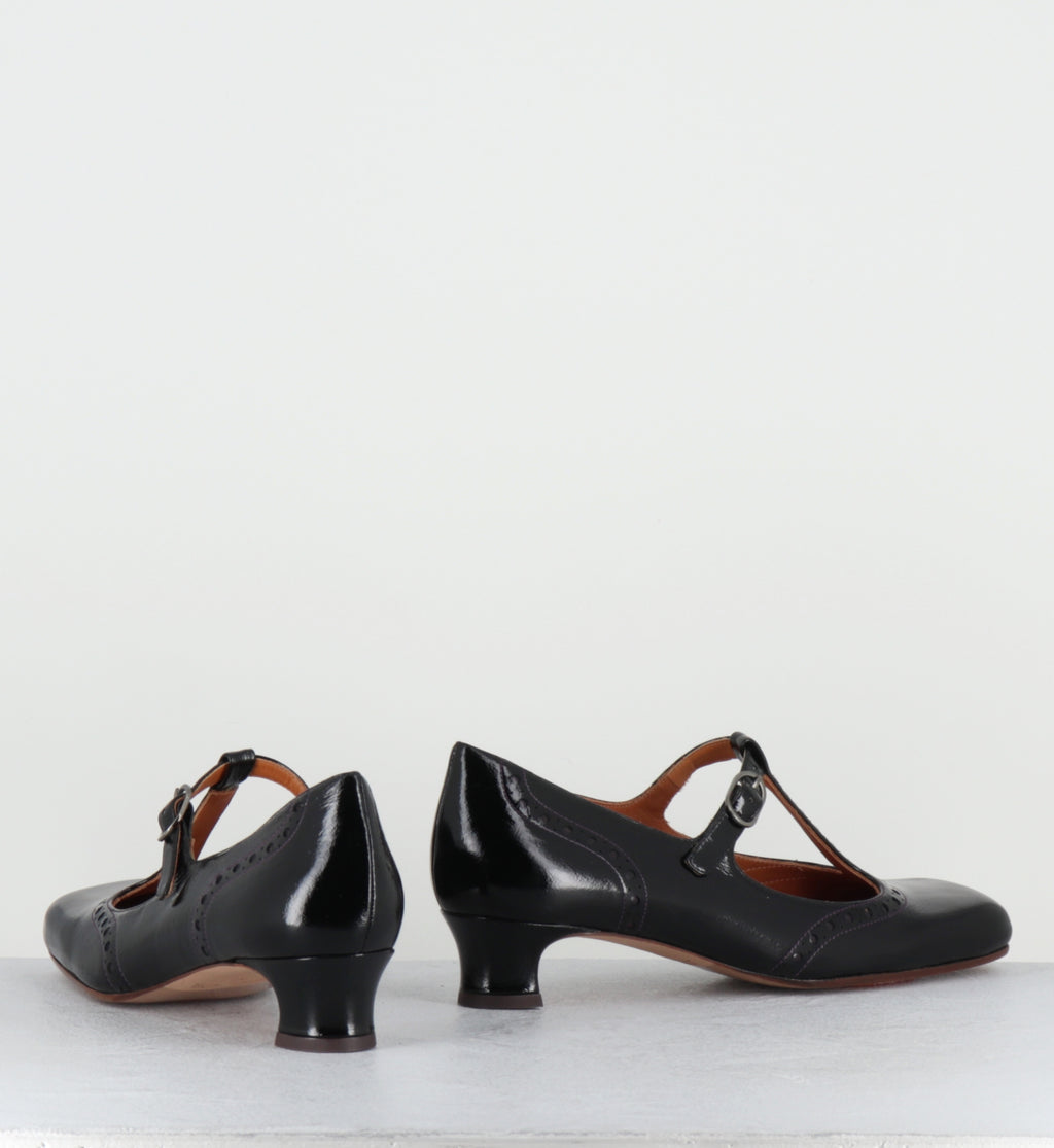 Chaussures Salomé vernis noir - IZAIDA SUCRE NEGRO