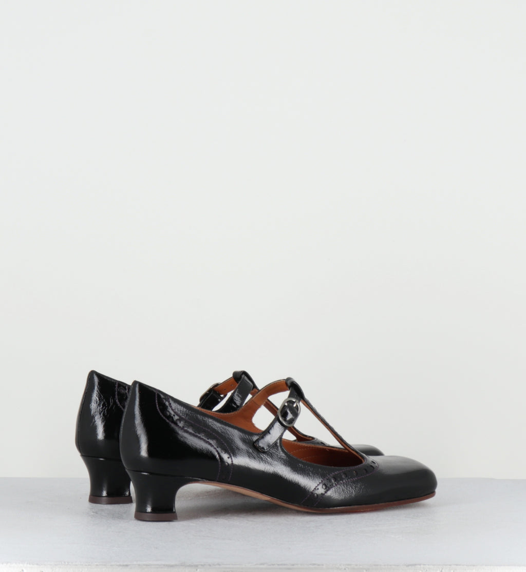 Chaussures Salomé vernis noir - IZAIDA SUCRE NEGRO
