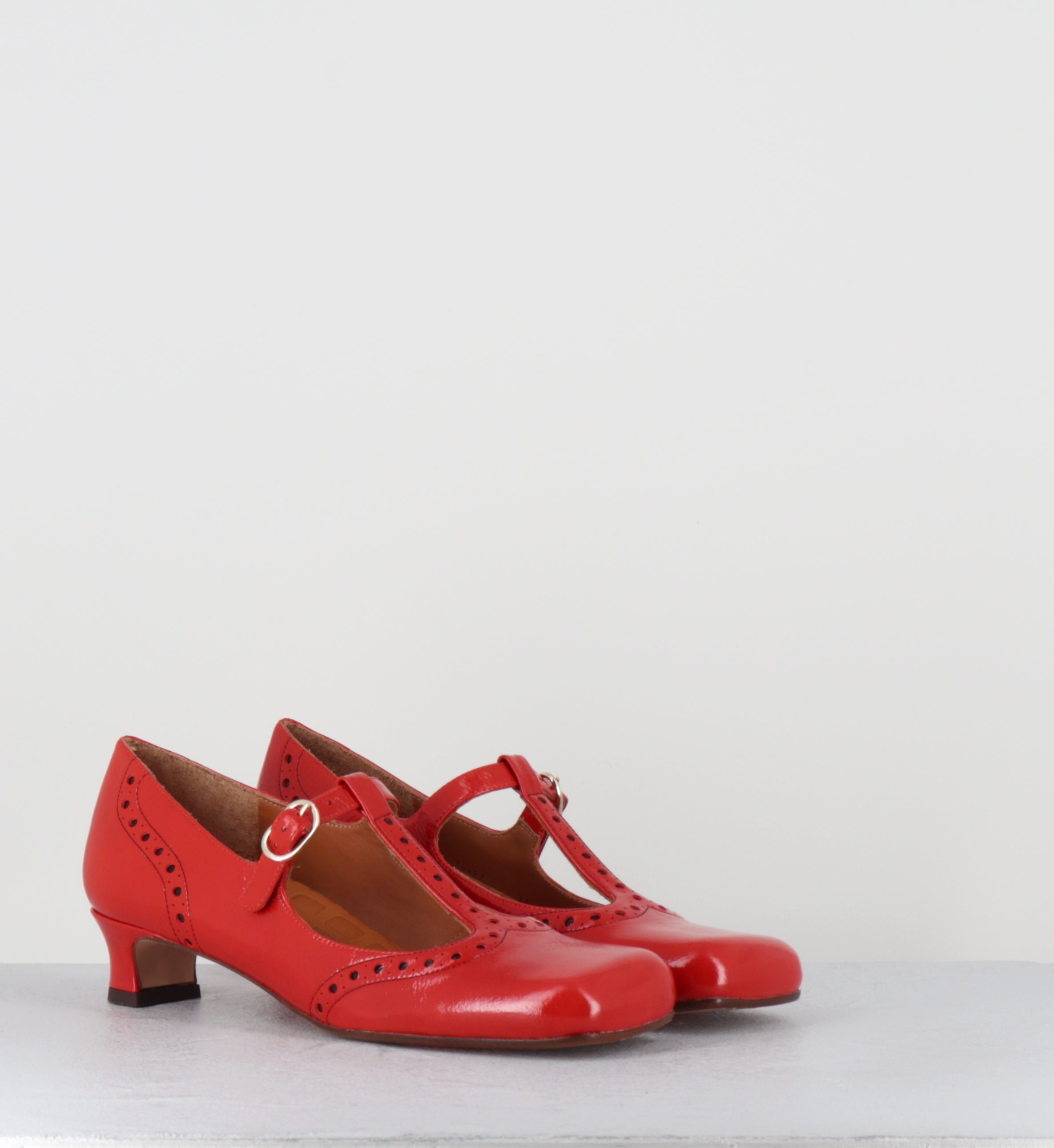 Chaussures Salomé vernis rouge - IZAIDA SUCRE TOMATE