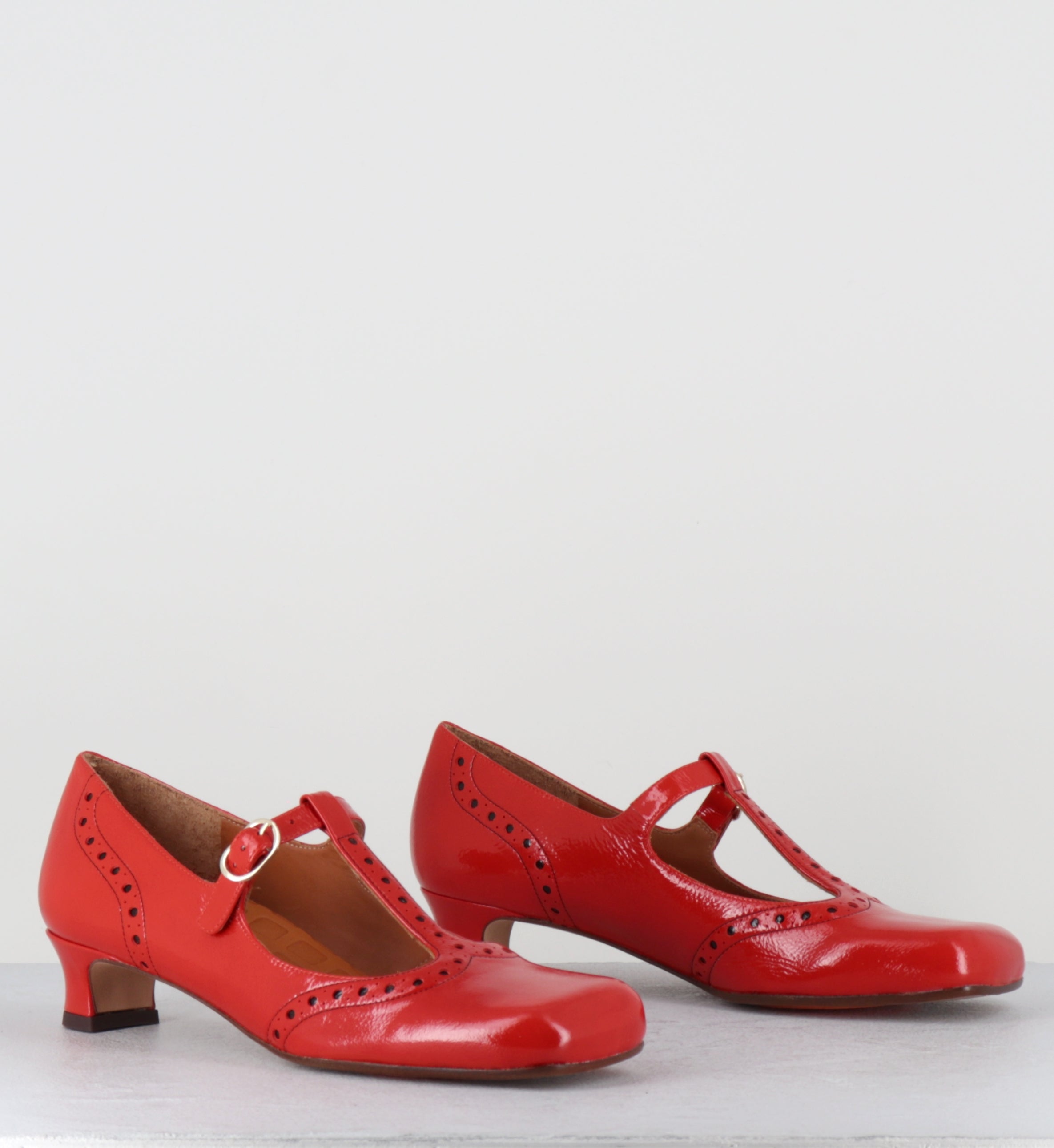 Chaussures Salomé vernis rouge - IZAIDA SUCRE TOMATE