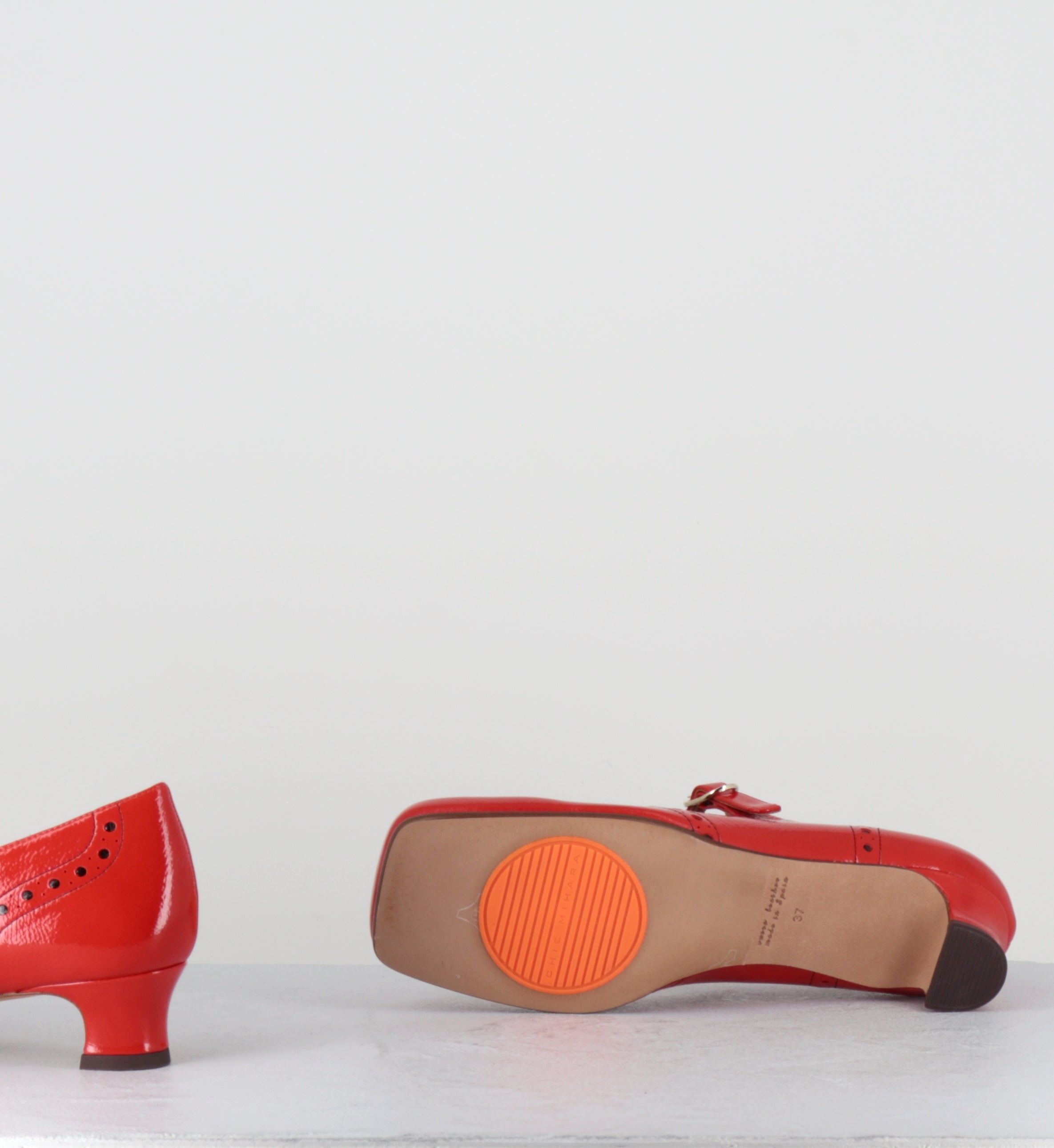 Chaussures Salomé vernis rouge - IZAIDA SUCRE TOMATE