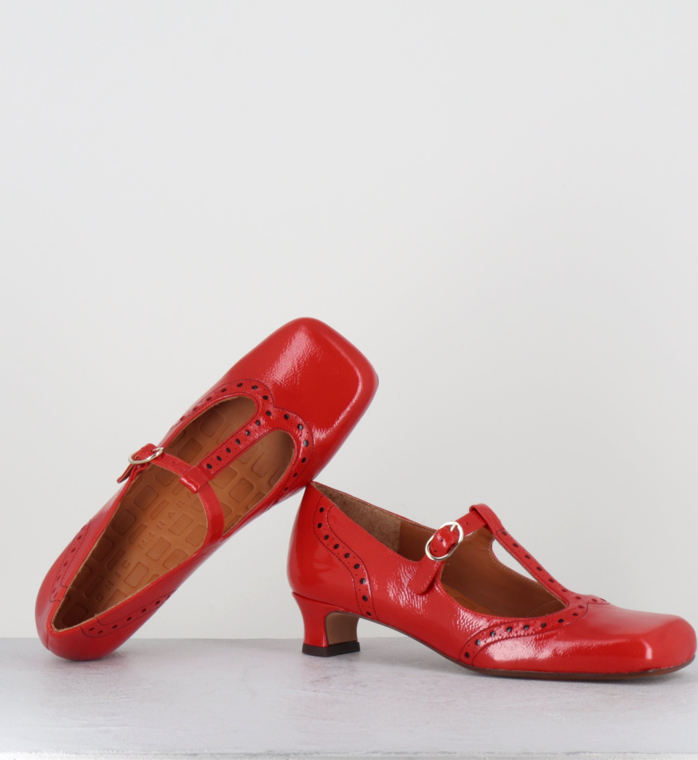 Chaussures Salomé vernis rouge - IZAIDA SUCRE TOMATE