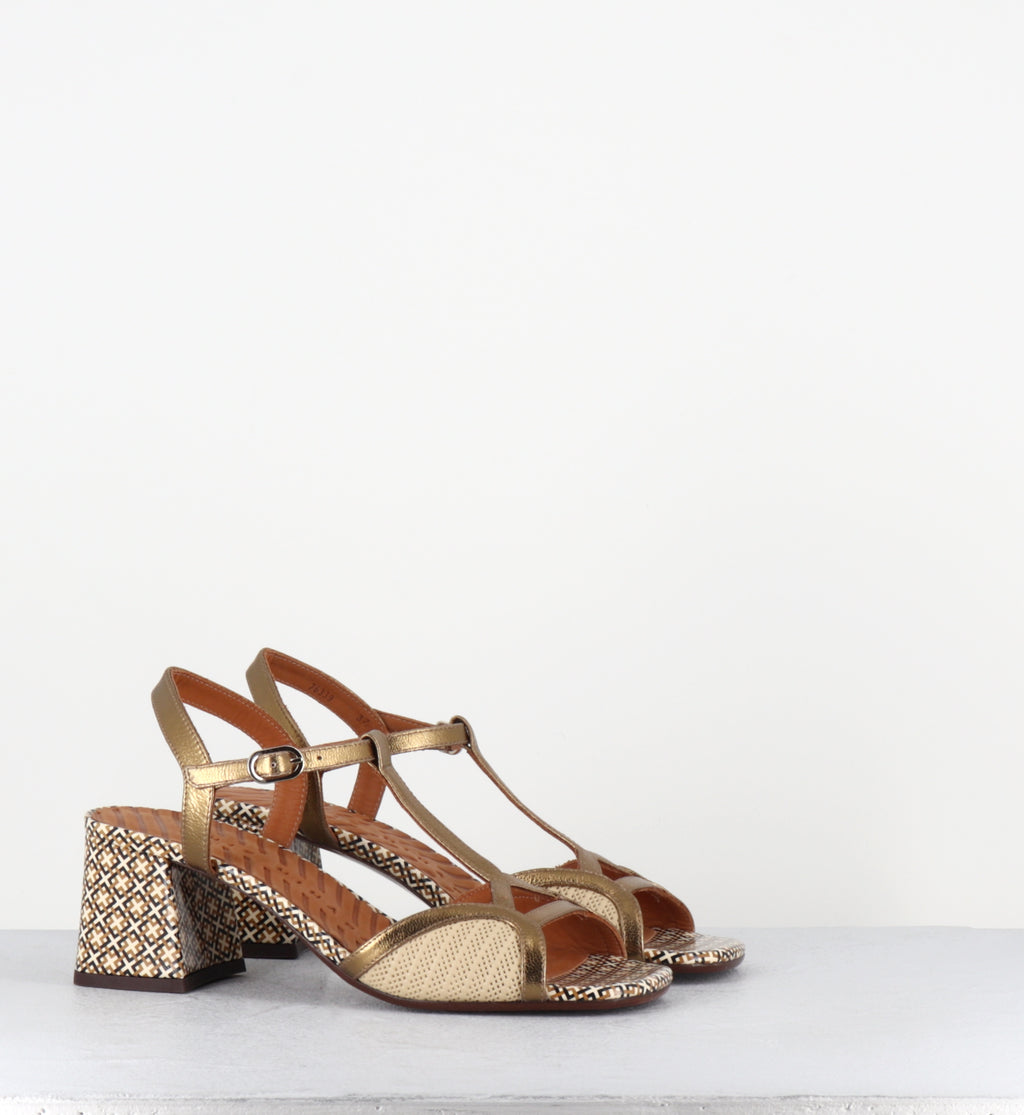 Sandales bride salome petit talon - LIPIKA LINDA CREAM