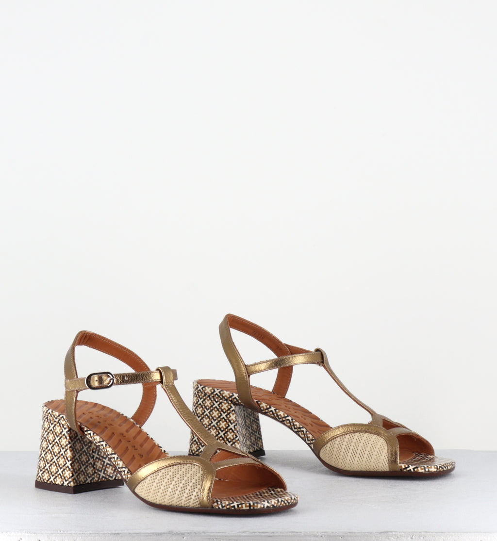 Sandales bride salome petit talon - LIPIKA LINDA CREAM