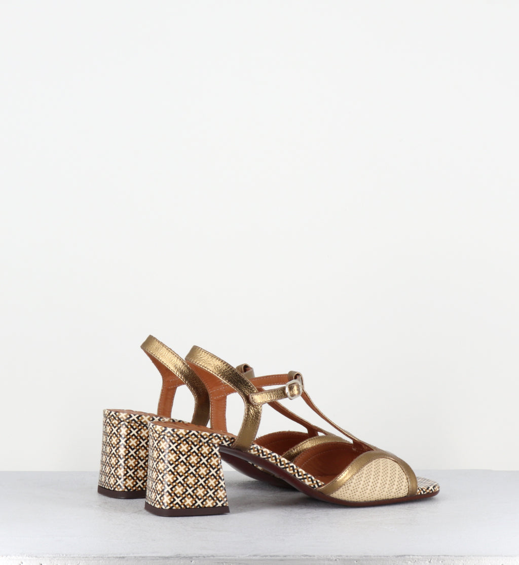 Sandales bride salome petit talon - LIPIKA LINDA CREAM