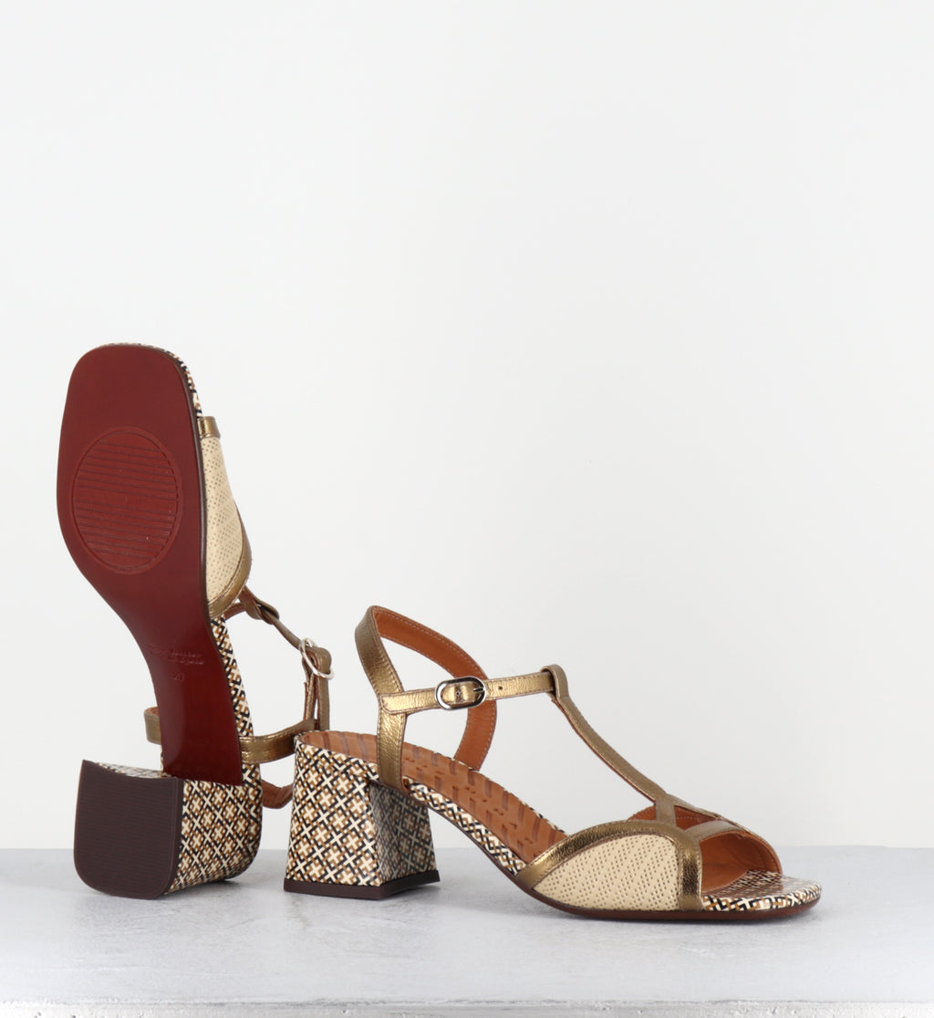 Sandales bride salome petit talon - LIPIKA LINDA CREAM