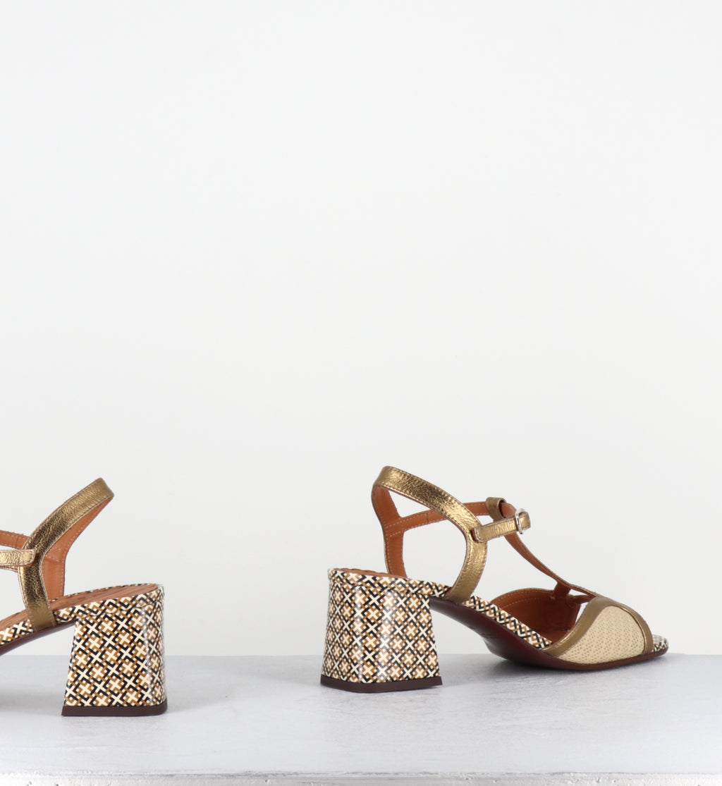 Sandales bride salome petit talon - LIPIKA LINDA CREAM