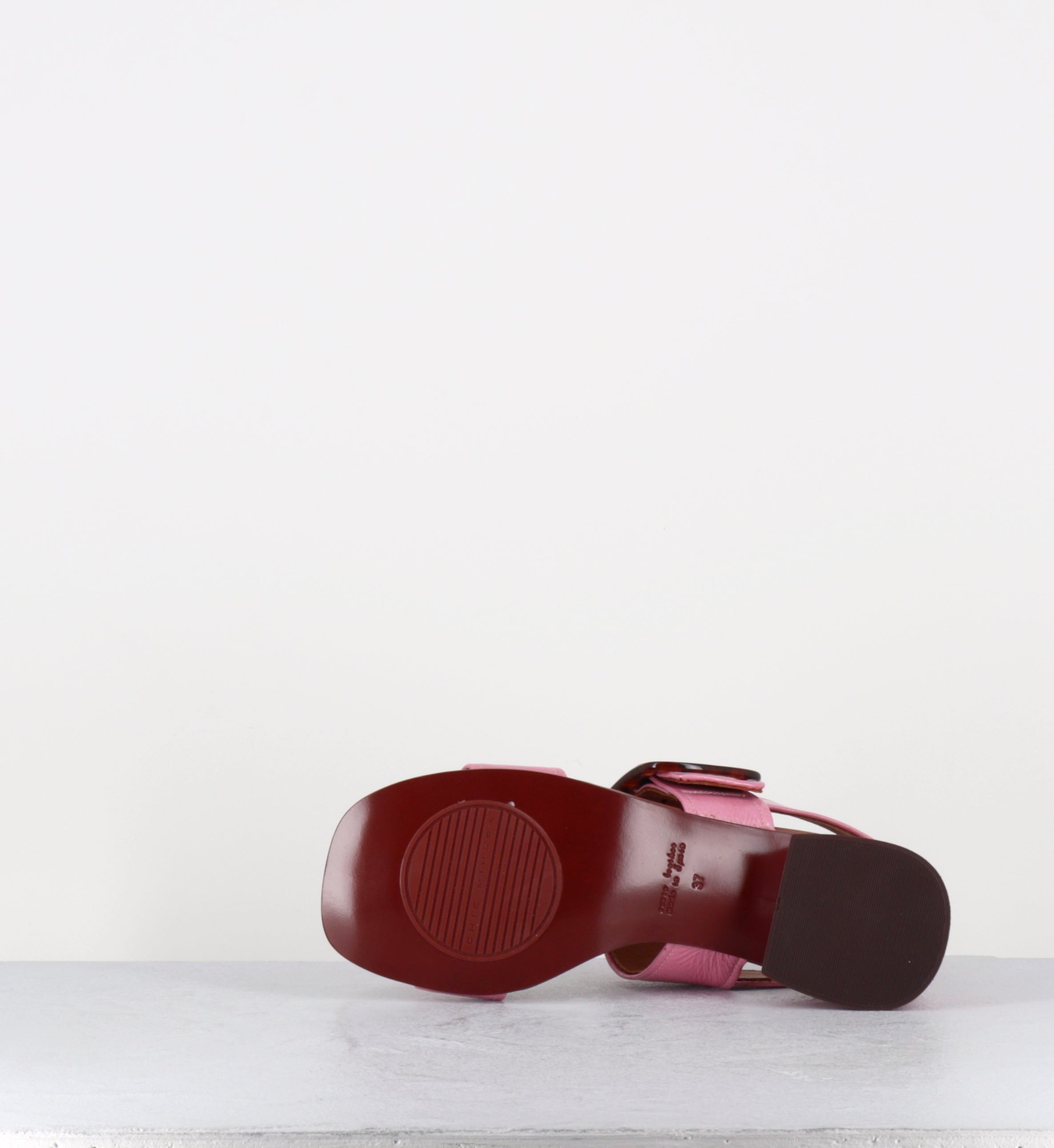 Sandales en cuir vernis rose bonbon - QUANDA48 SUCRE PINK