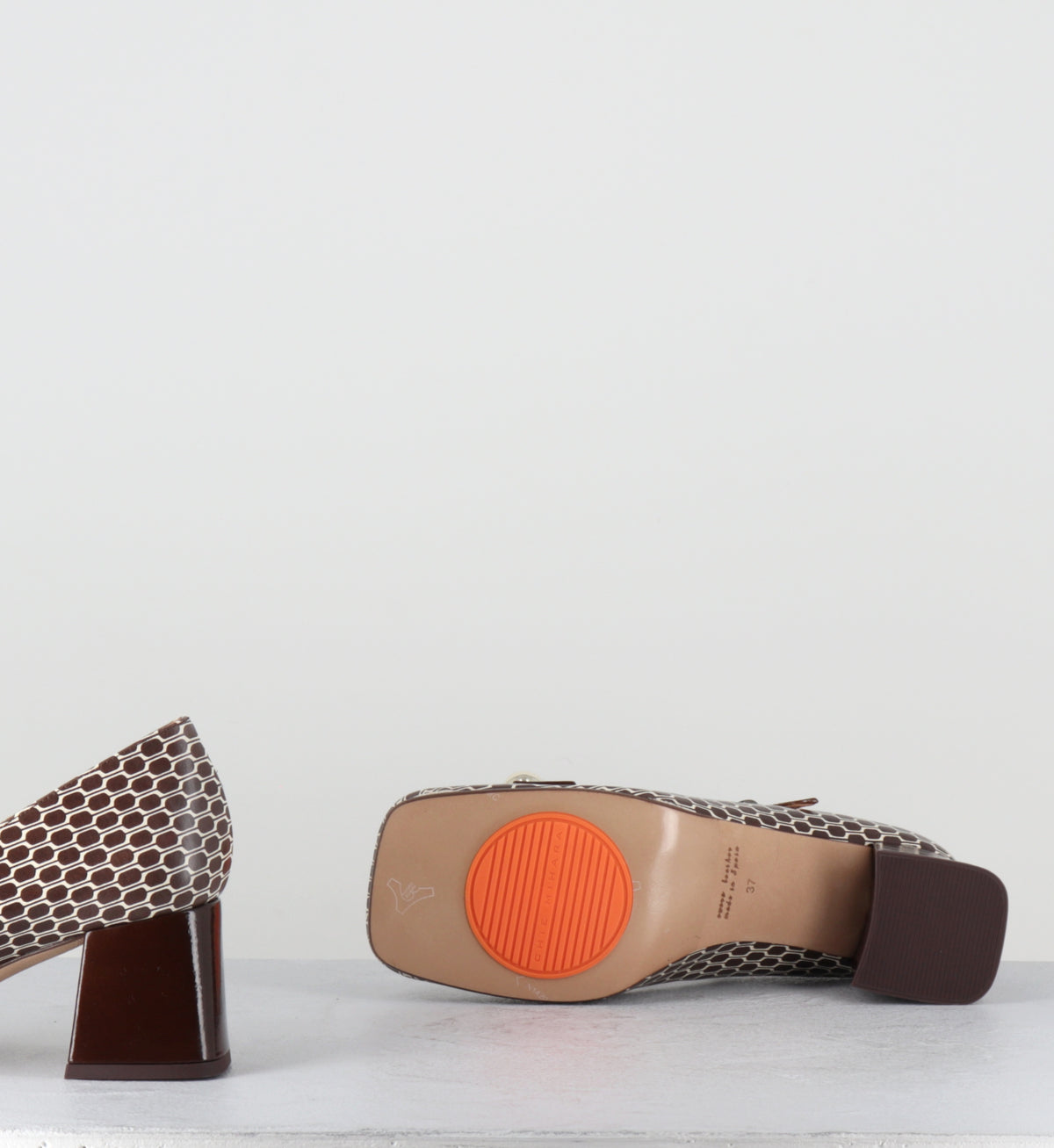 Babies en cuir imprimé 70s - SWEKA BEAN TESTA