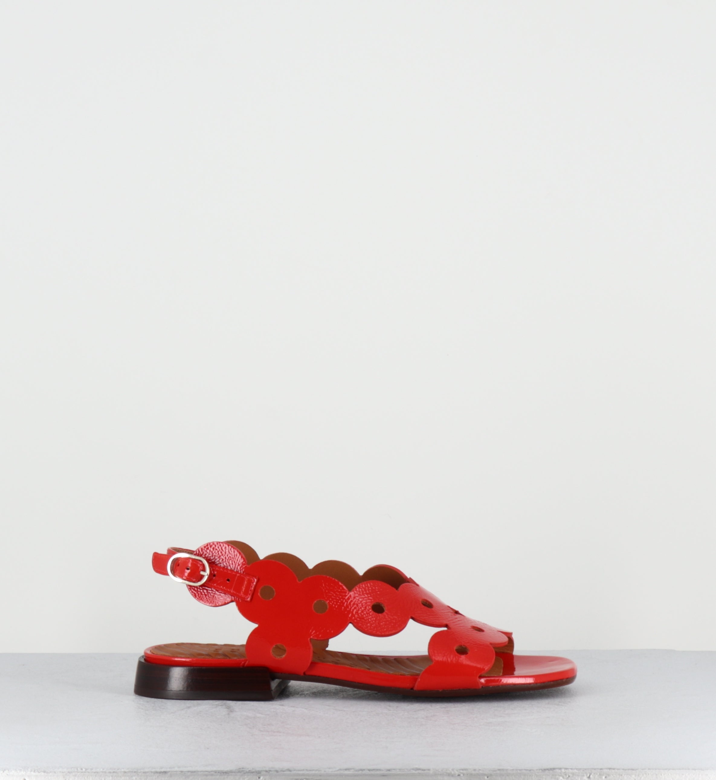 Sandales plates naplak rouge - TYDE SUCRE TOMATE