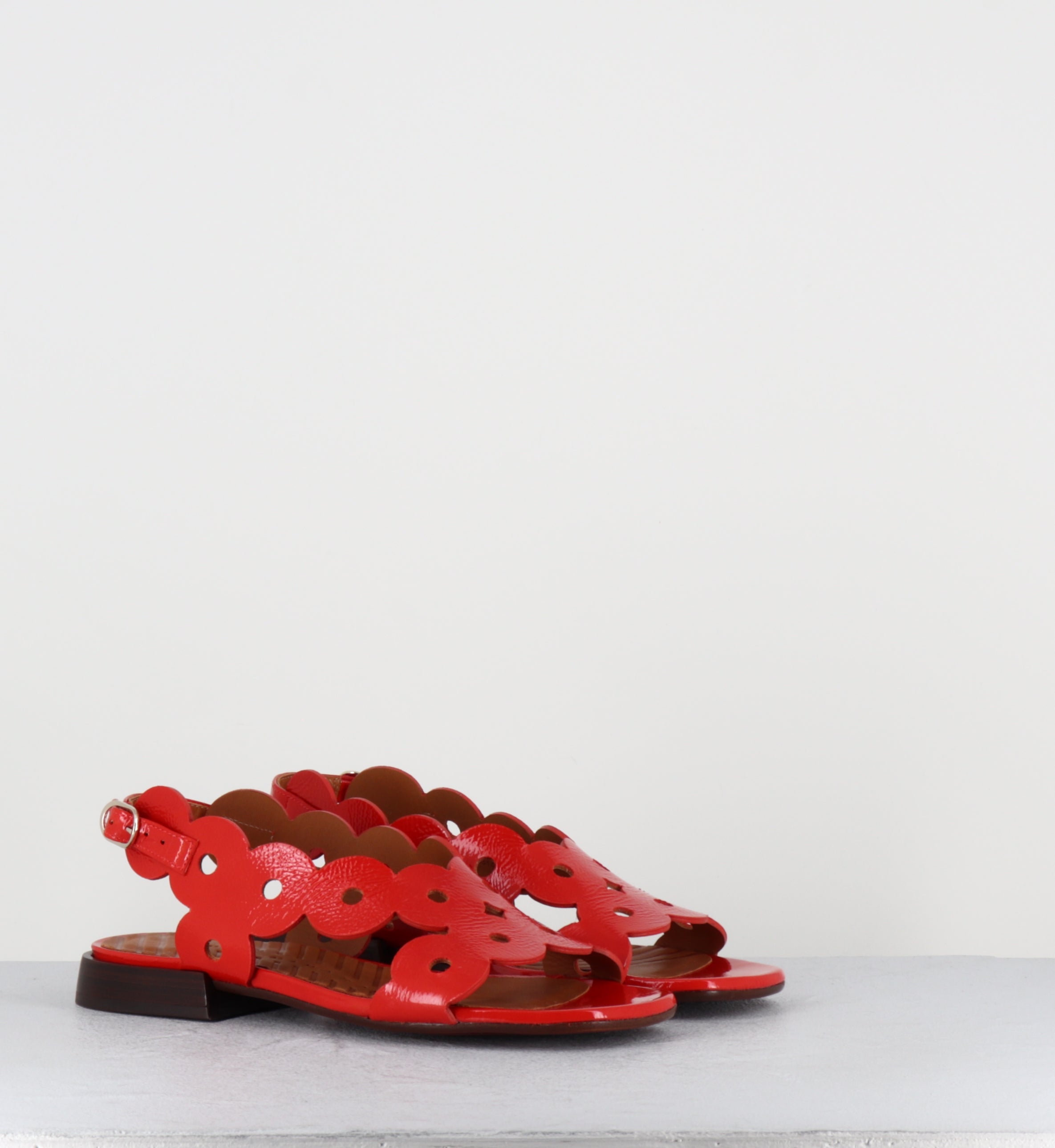 Sandales plates naplak rouge - TYDE SUCRE TOMATE