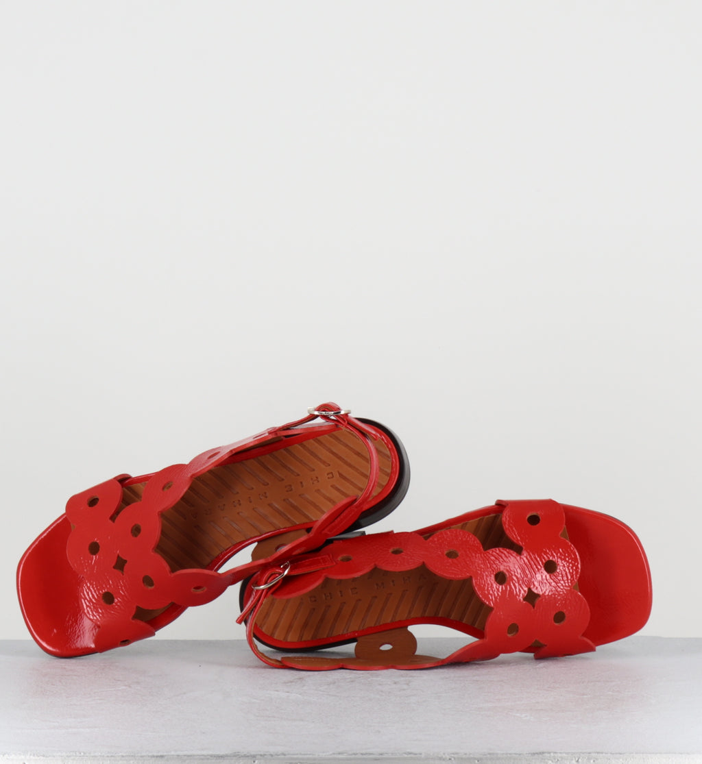 Sandales plates naplak rouge - TYDE SUCRE TOMATE