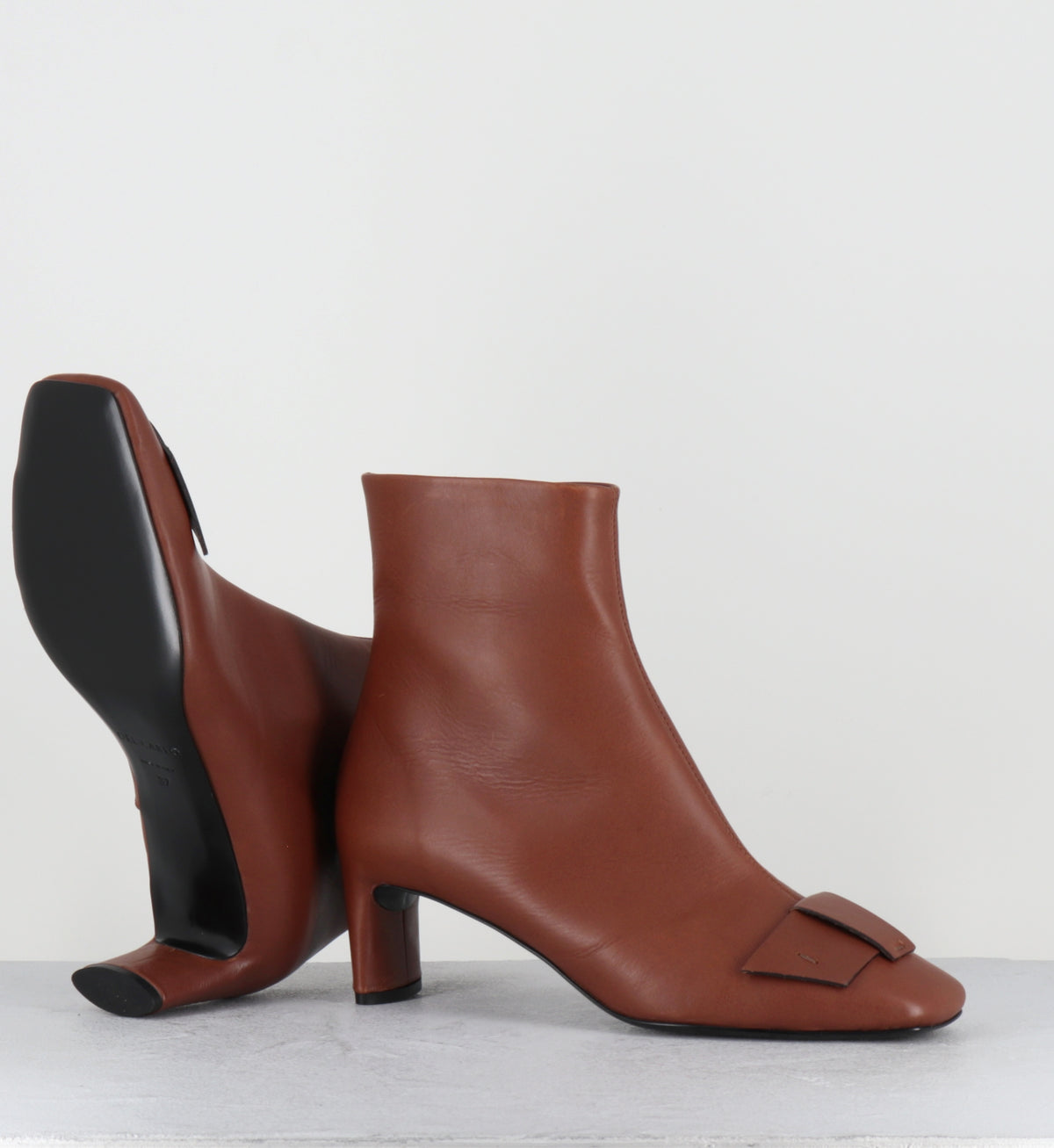 Boots en cuir camel petit talon - 11225 CAPRI CANNELLA