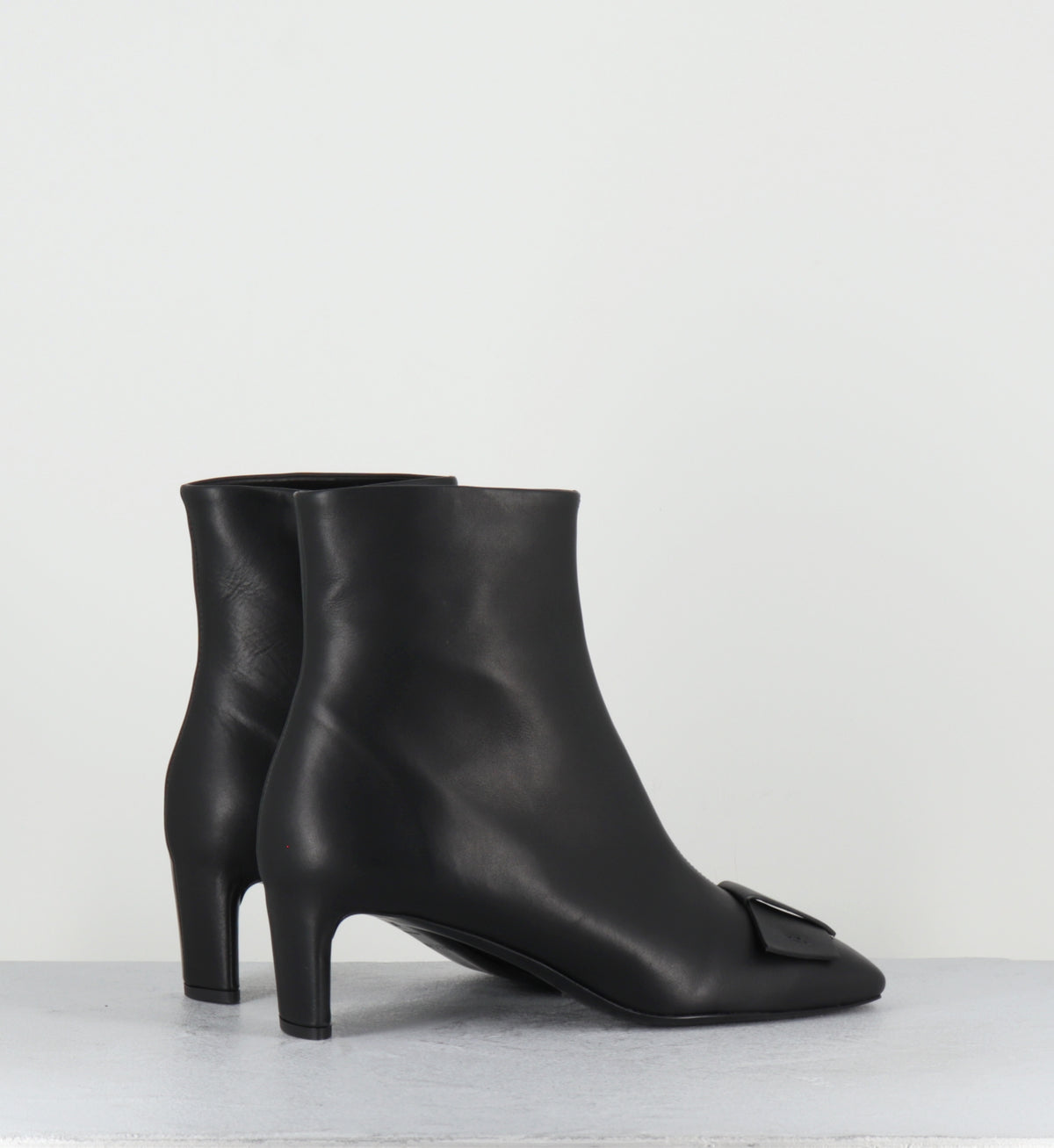 Boots en cuir noir petit talon - 12225 CAPRI NERO