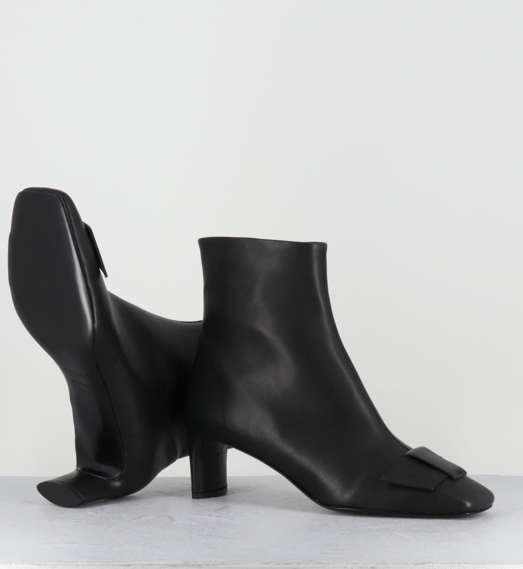 Boots en cuir noir petit talon - 12225 CAPRI NERO