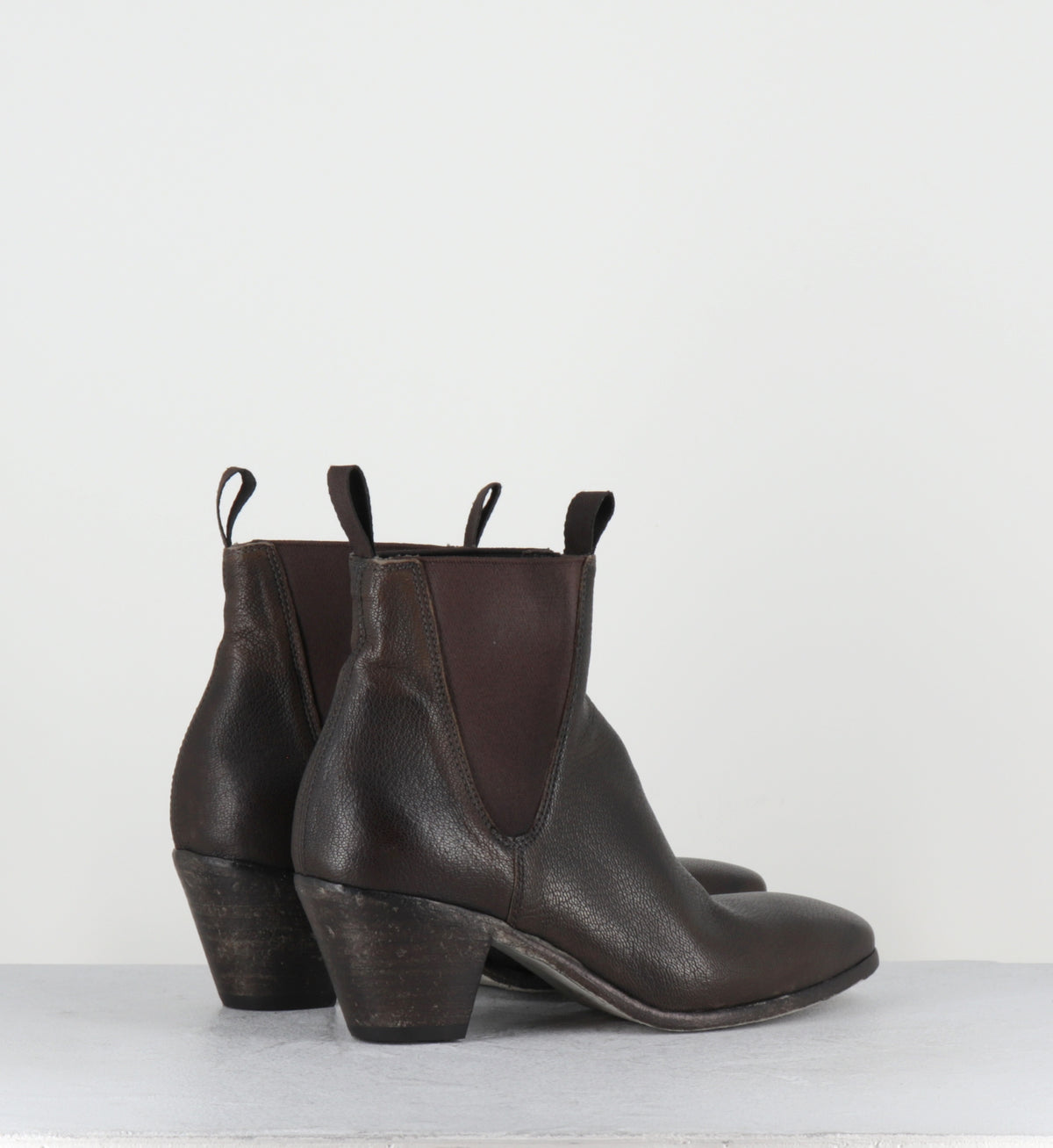 Bottines en cir marron lavé chelsea boots - 51944 PRAIA MILITARE