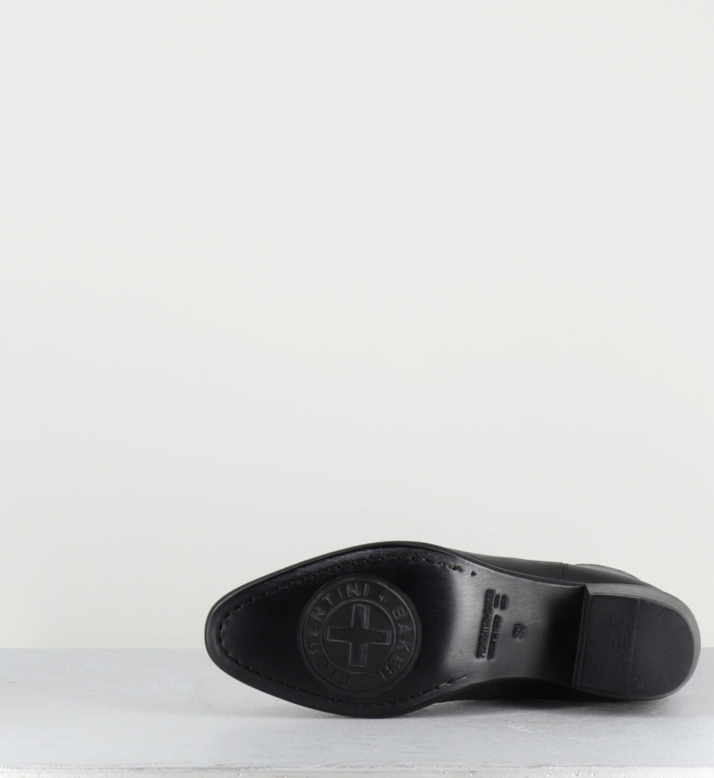 Bottines en cuir noir indie sleaze hedi slimane - MATTD KURNI NERO