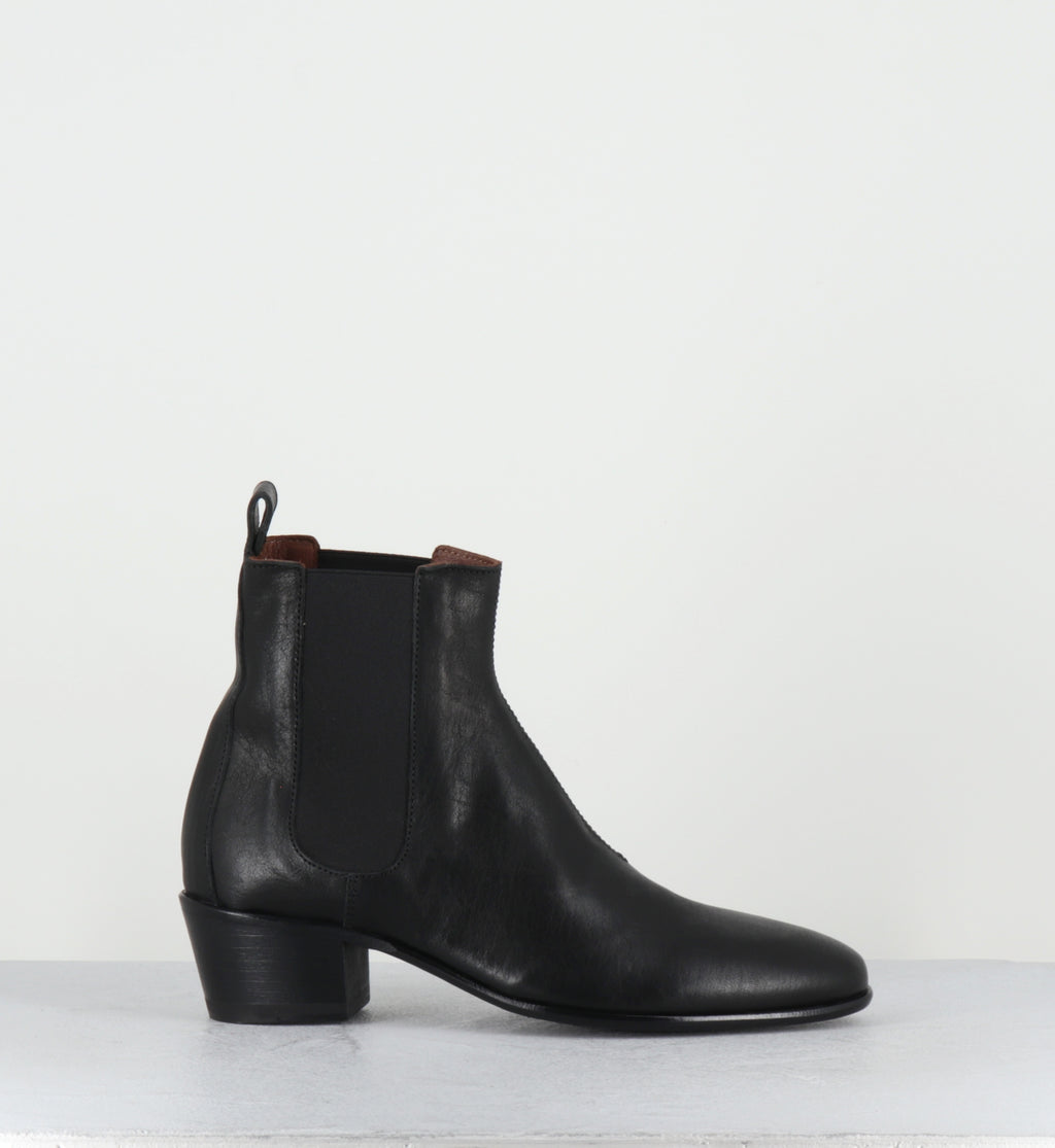 Chealsea boots en cuir noir - MOSTD KURNI NERO