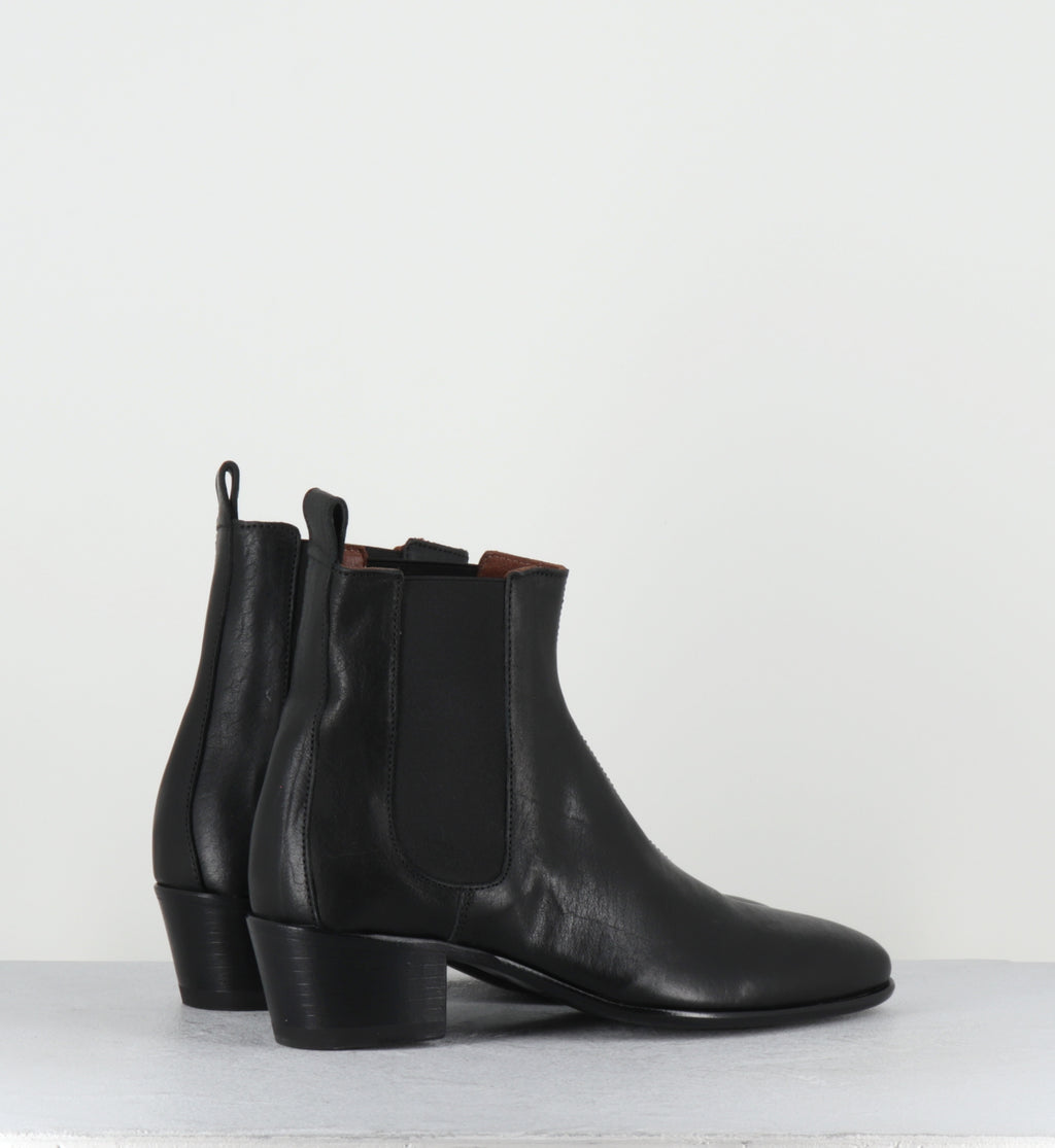 Chealsea boots en cuir noir - MOSTD KURNI NERO