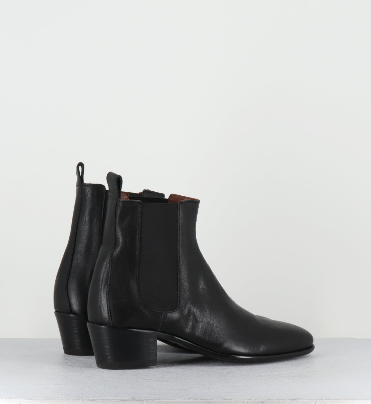Chealsea boots en cuir noir - MOSTD KURNI NERO