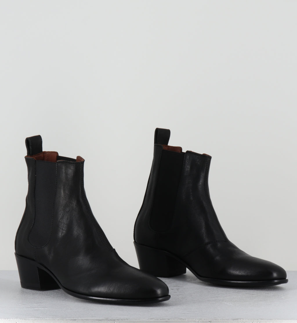 Chealsea boots en cuir noir - MOSTD KURNI NERO