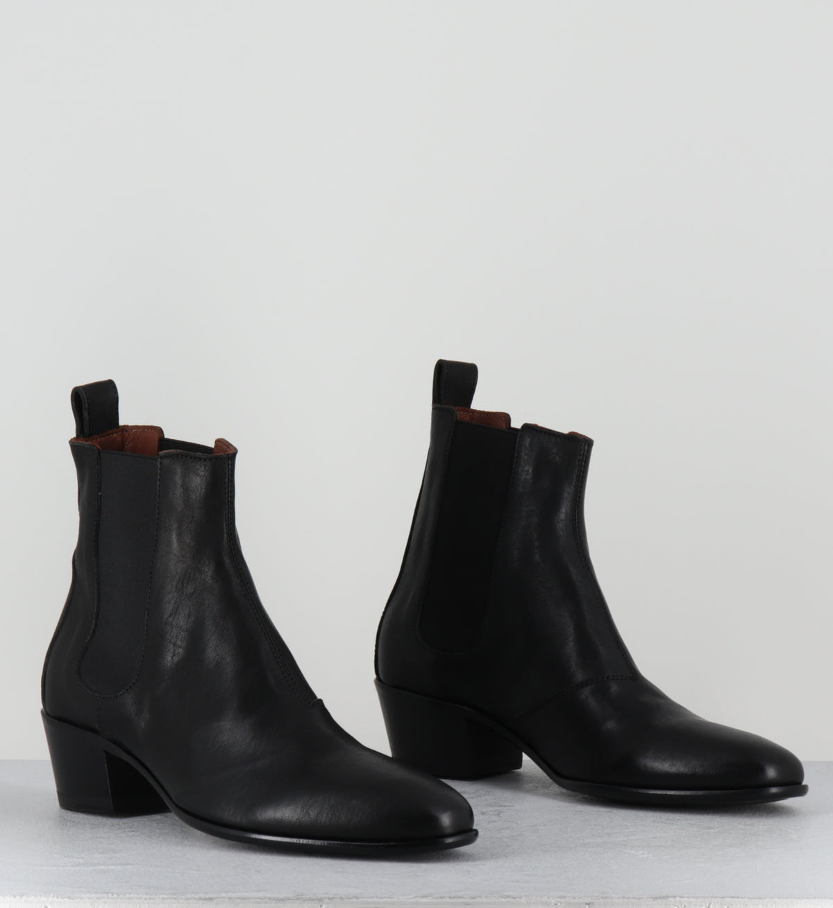 Chealsea boots en cuir noir - MOSTD KURNI NERO