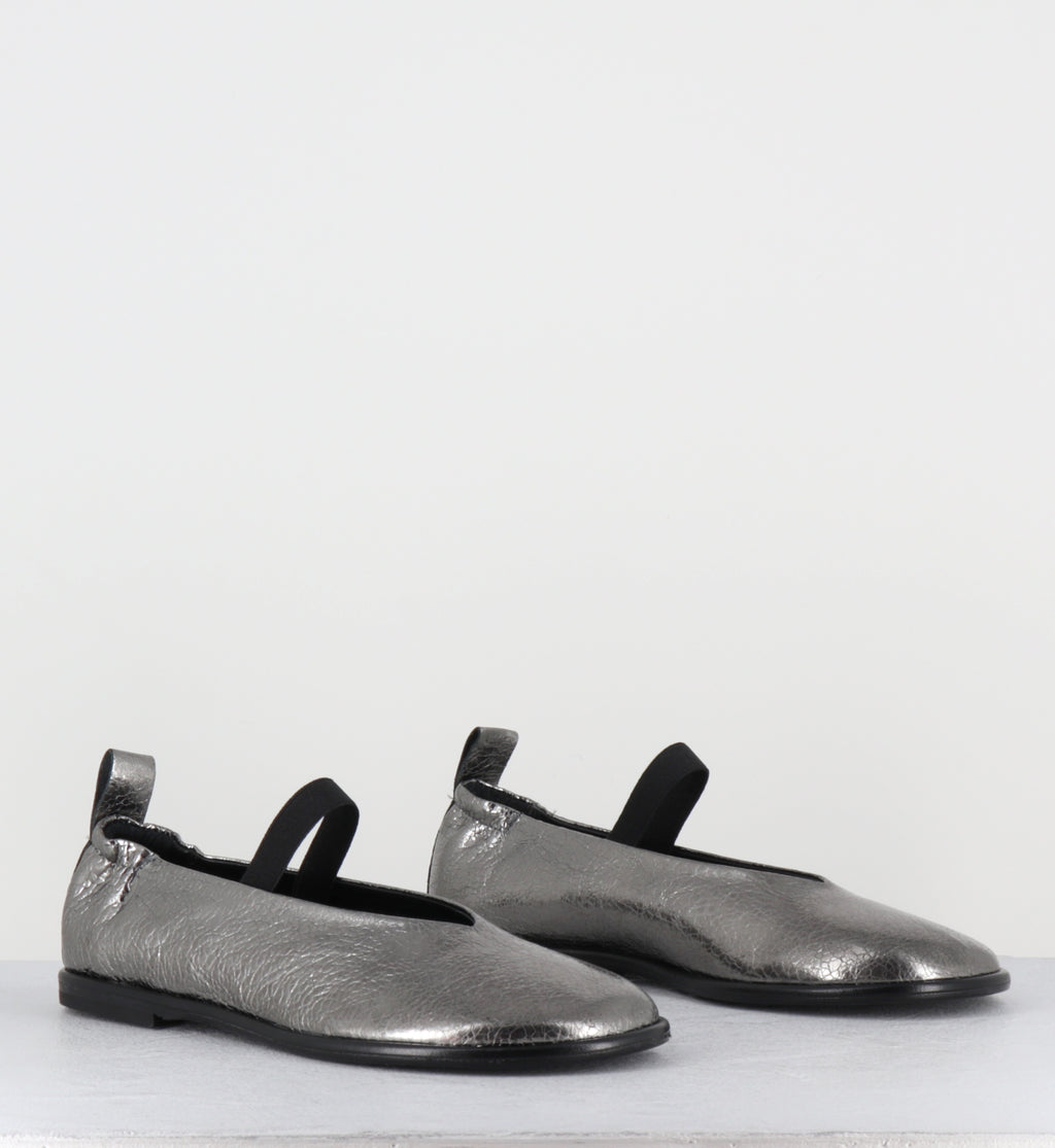Ballerines à &mastique en cuir argent - ASIA CANNA DI FUCILE
