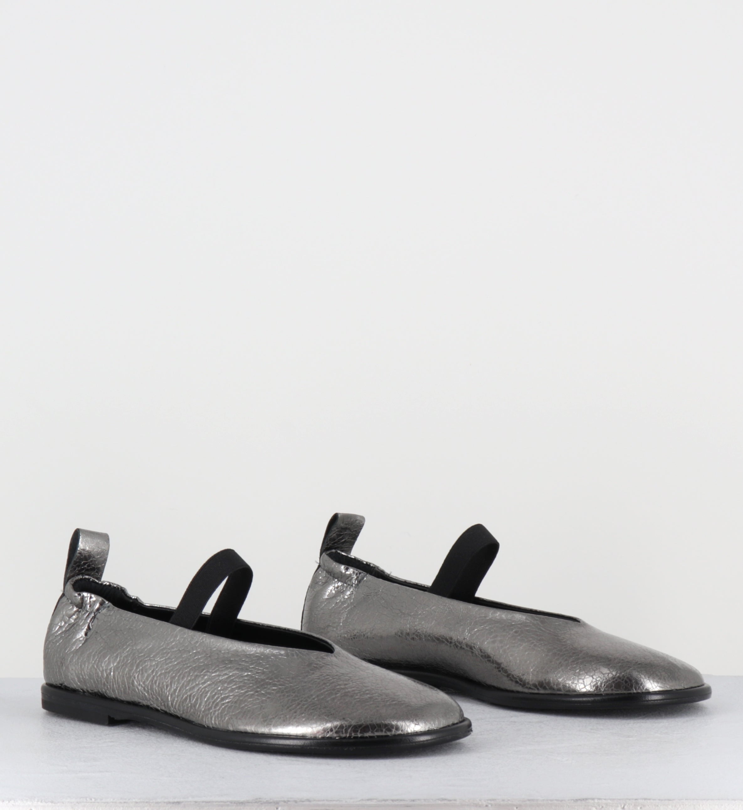 Ballerines à &mastique en cuir argent - ASIA CANNA DI FUCILE