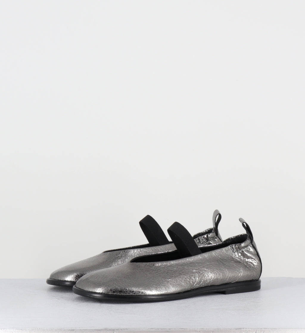 Ballerines à &mastique en cuir argent - ASIA CANNA DI FUCILE