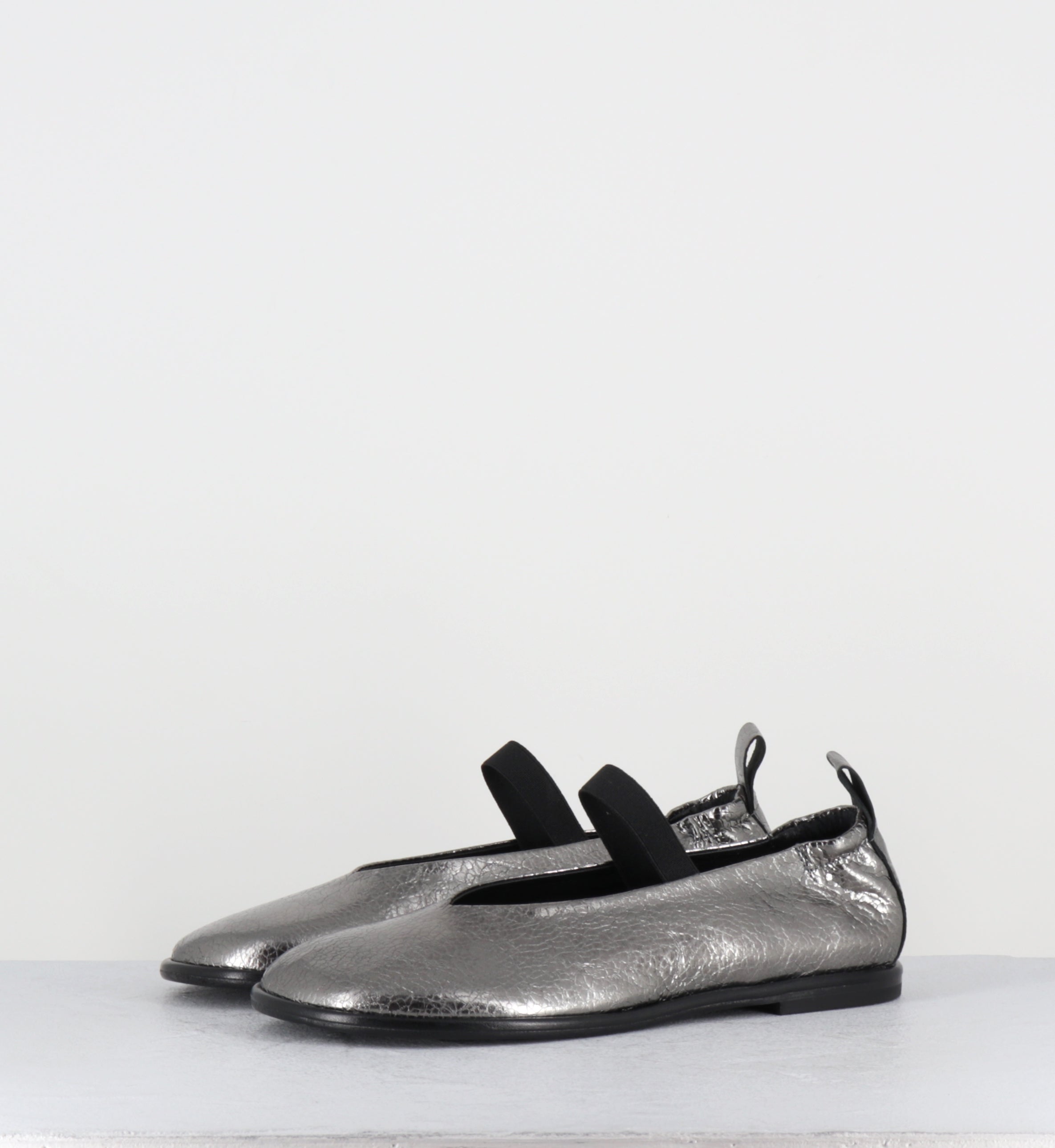 Ballerines à &mastique en cuir argent - ASIA CANNA DI FUCILE
